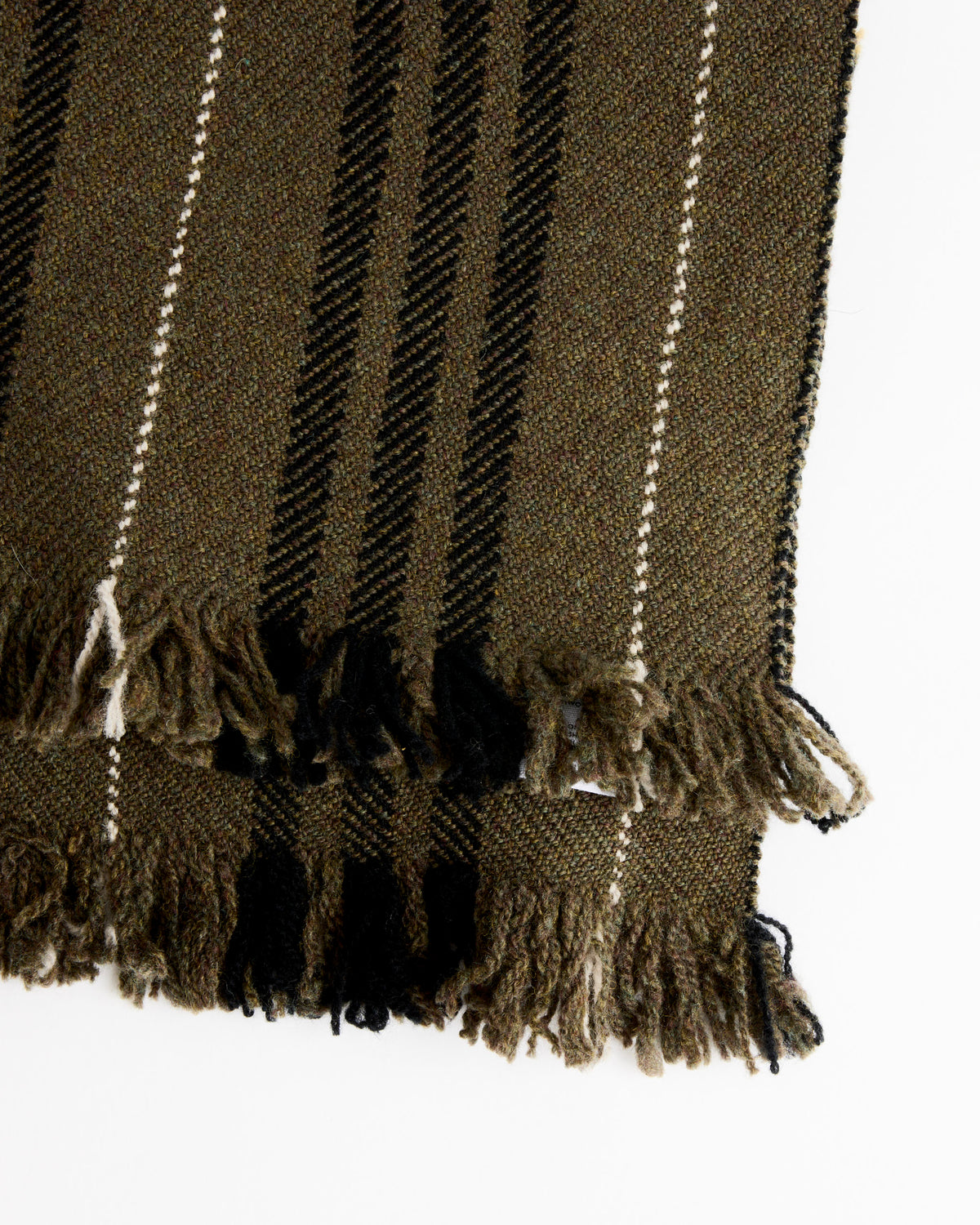 Margaret Howell Grid Check Scarf - Khaki / OS (286401)