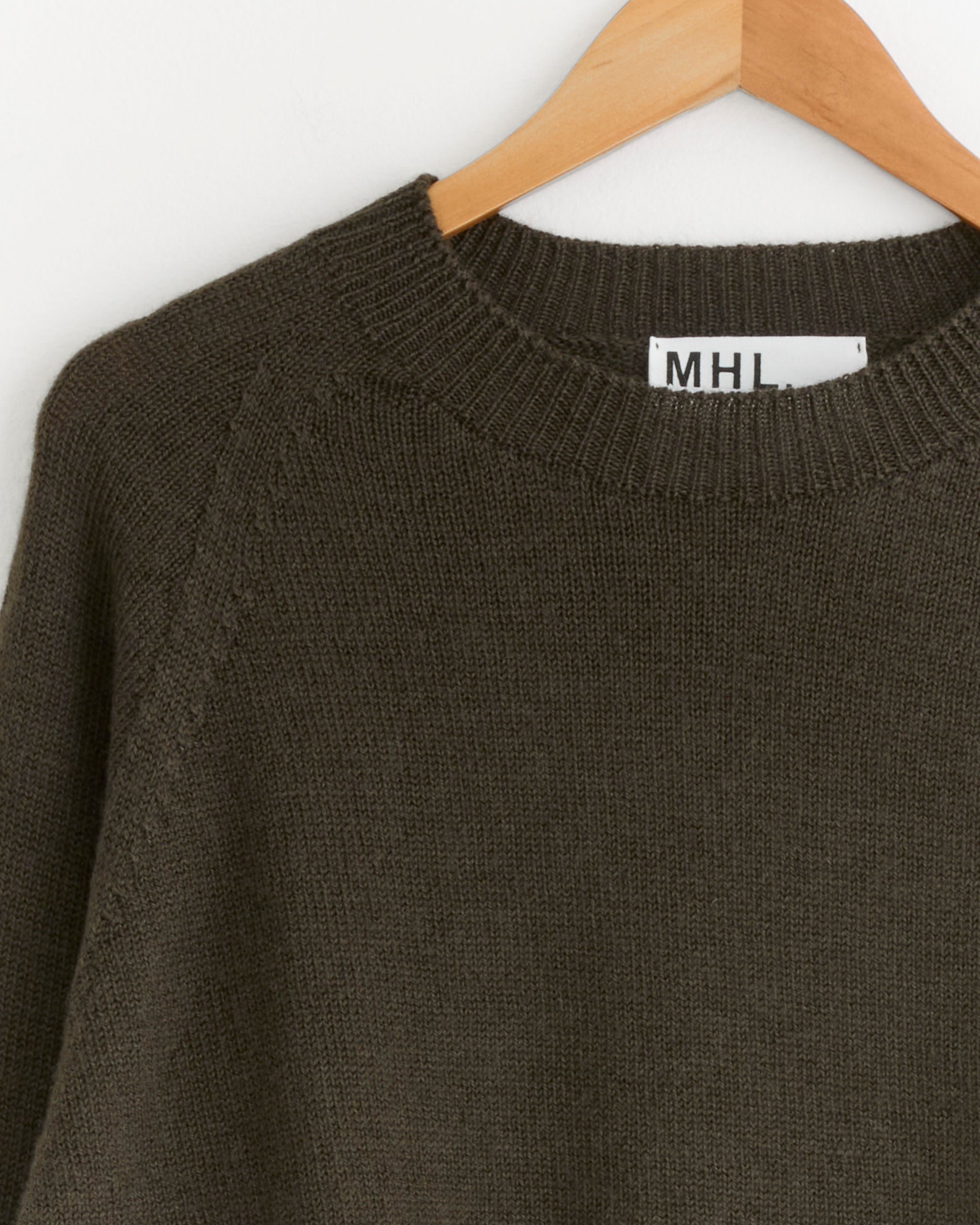 MHL Virginia Wool Crewneck - Olive / S (286410)