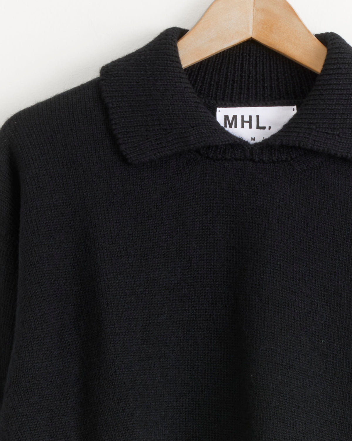 MHL Chunky Collared Sweater - Black / S (286414)