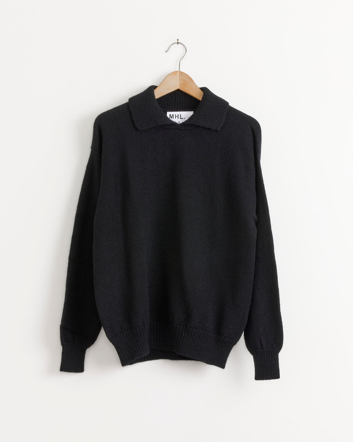MHL Chunky Collared Sweater - Black / S (286414)