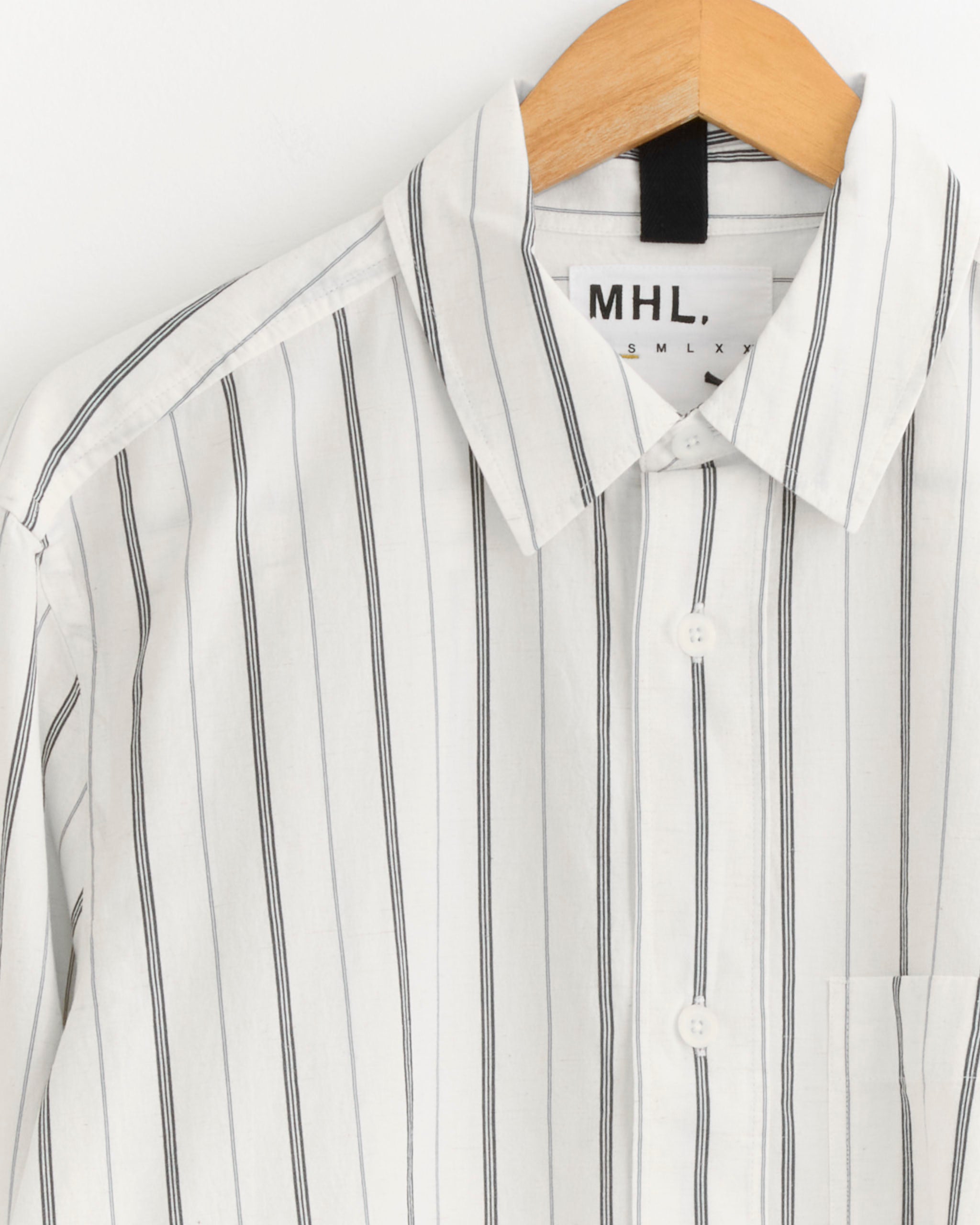 MHL Overall Shirt - Off White/Navy / S (286422)