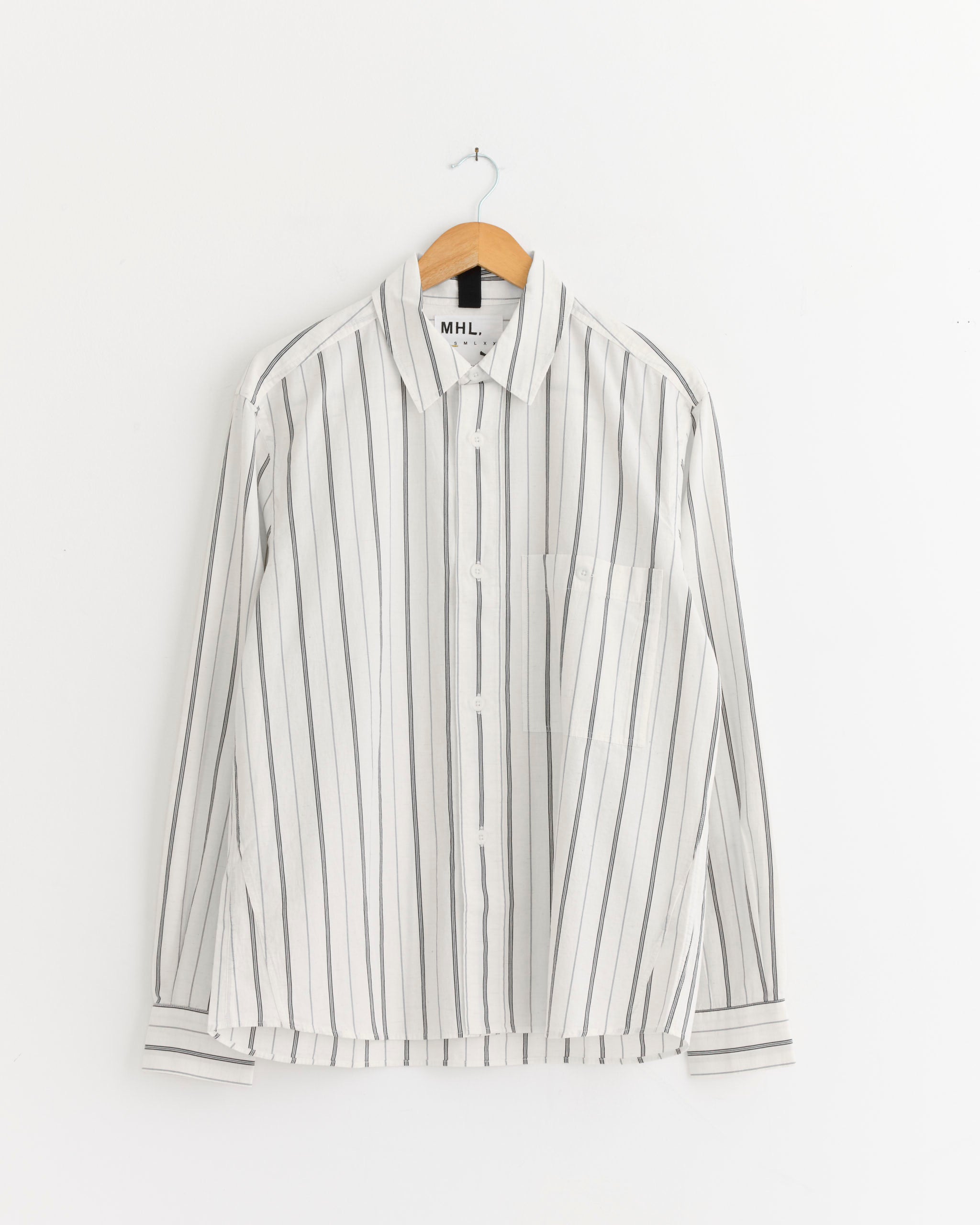 MHL Overall Shirt - Off White/Navy / S (286422)