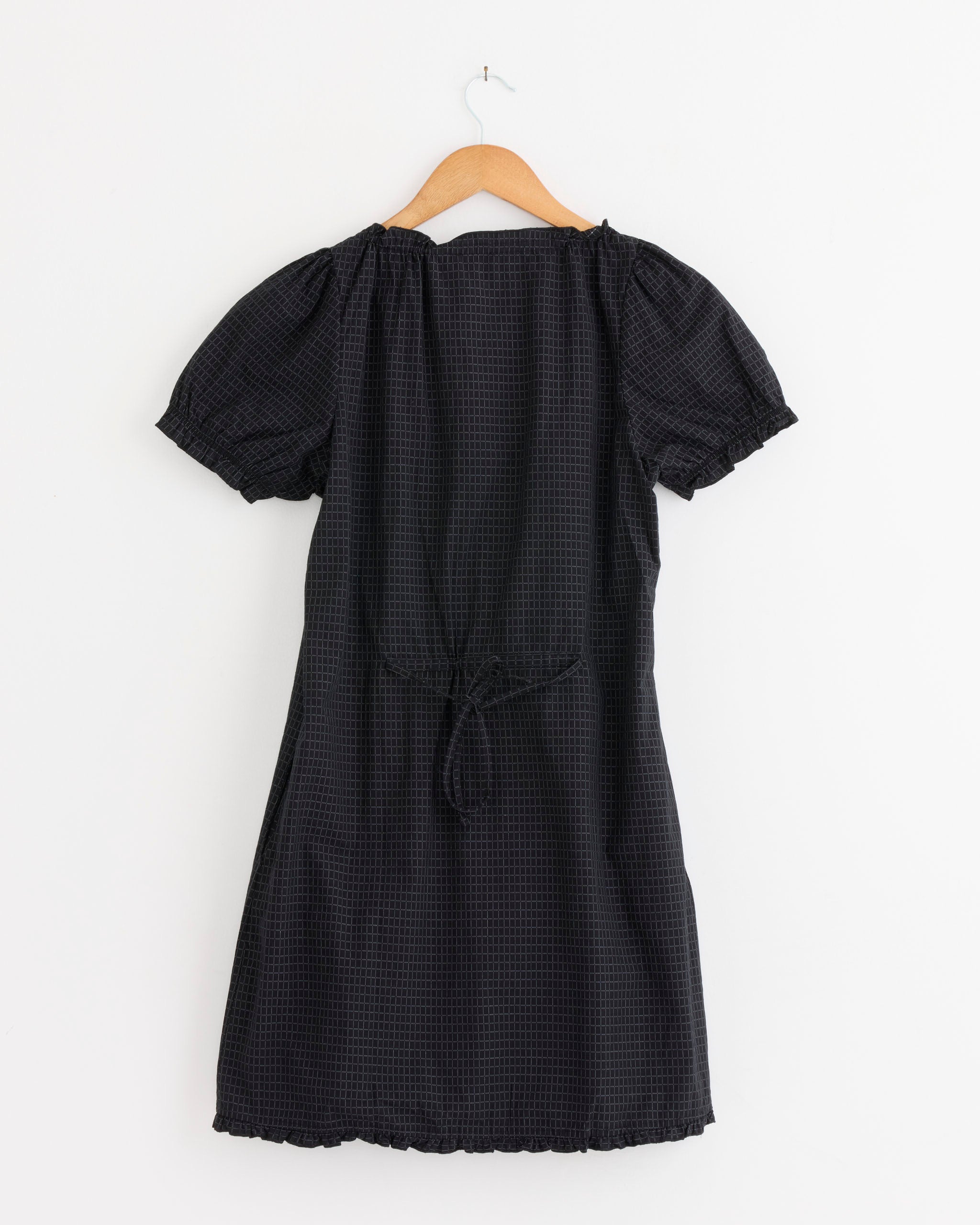 Deiji Studios Buttoned Mini Dress - Mono Grid / XS (286469)