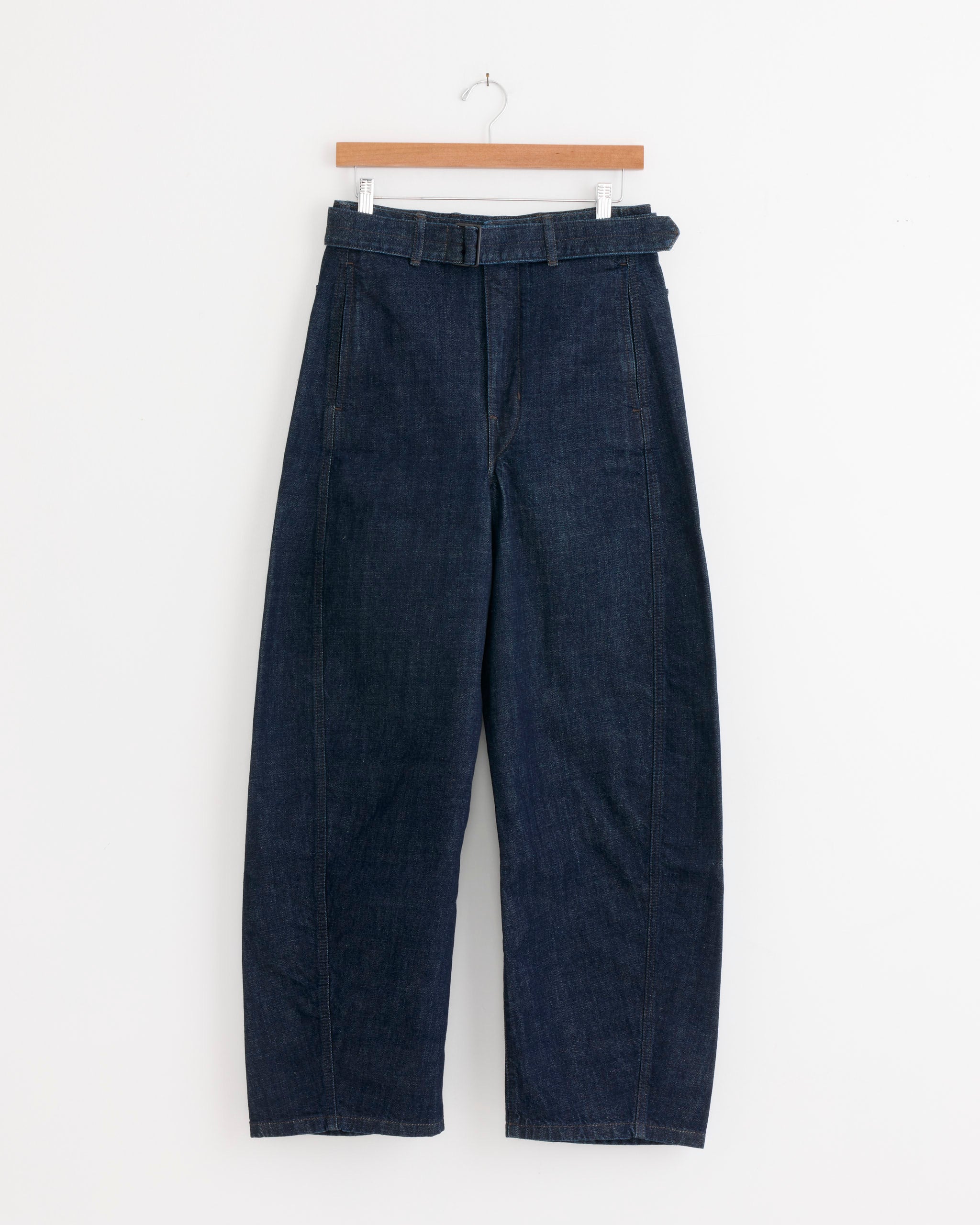 Twisted Belted Denim Pant in Indigo - Indigo / XS (286557)