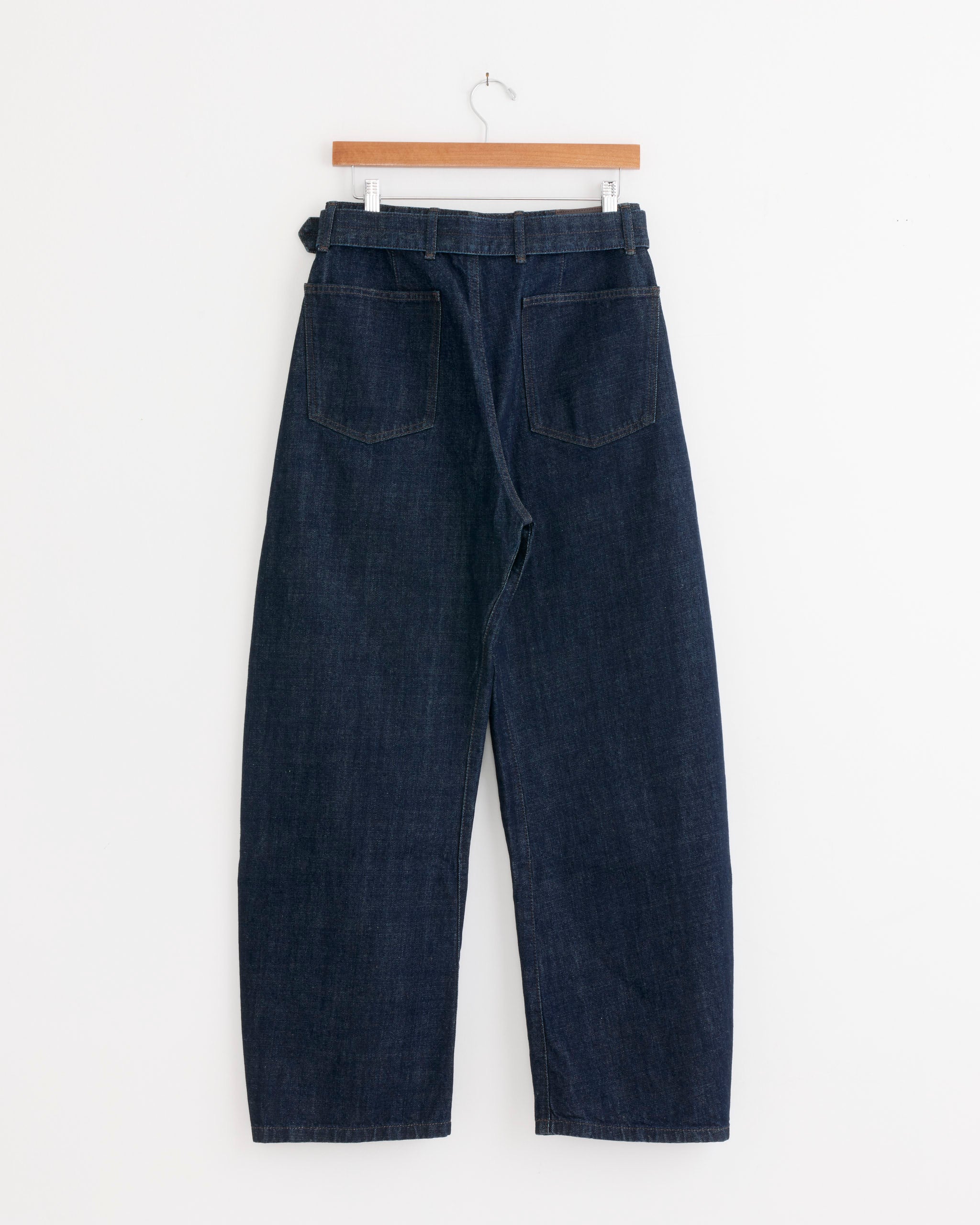 Twisted Belted Denim Pant in Indigo - Indigo / XS (286557)