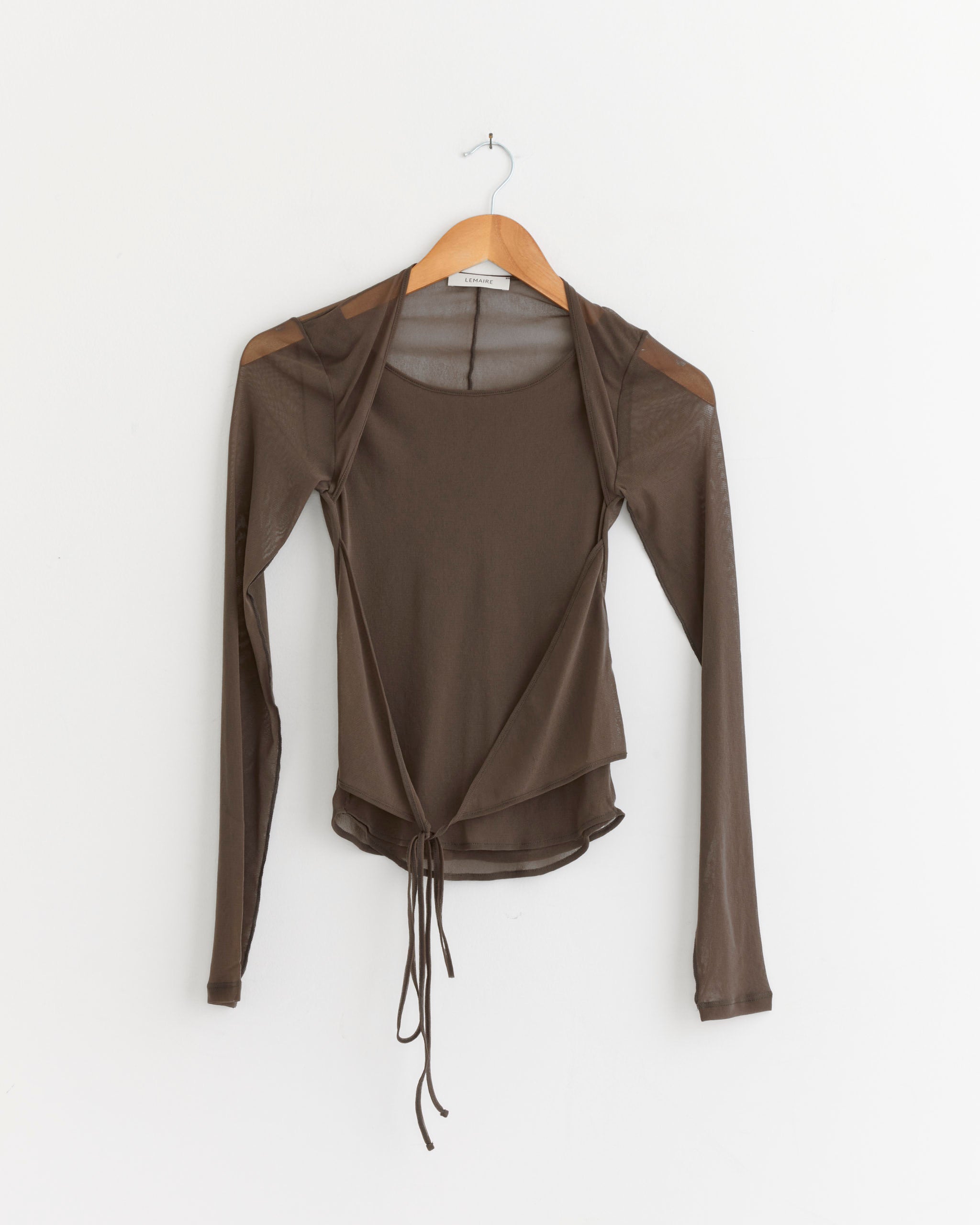Lemaire Ballerina Knotted Top - Cacao / XS (286585)