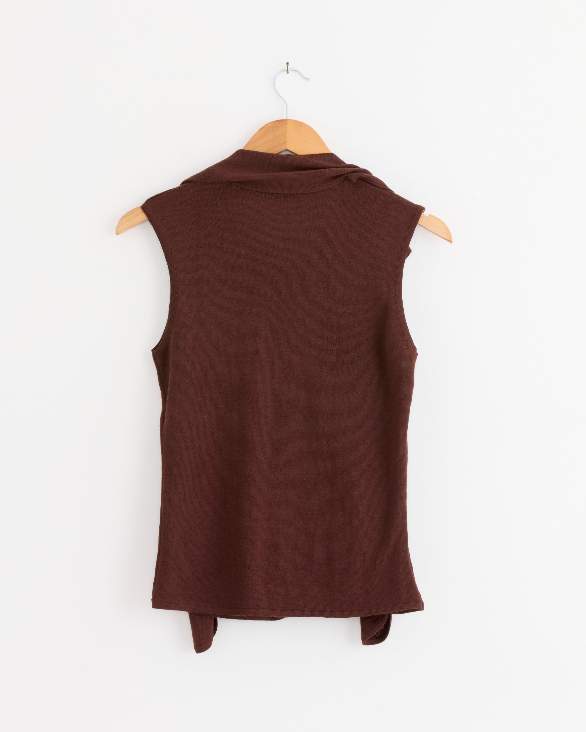Asymmetrical Vest in Acajou - Acajou / XS (286596)