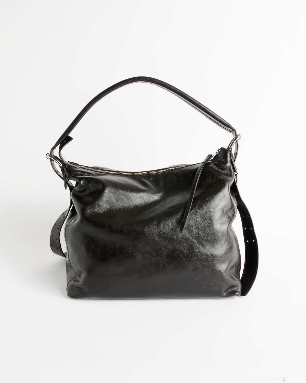 Lemaire Small Belted Hobo Bag - Dark Chocolate - Default Title (286620)