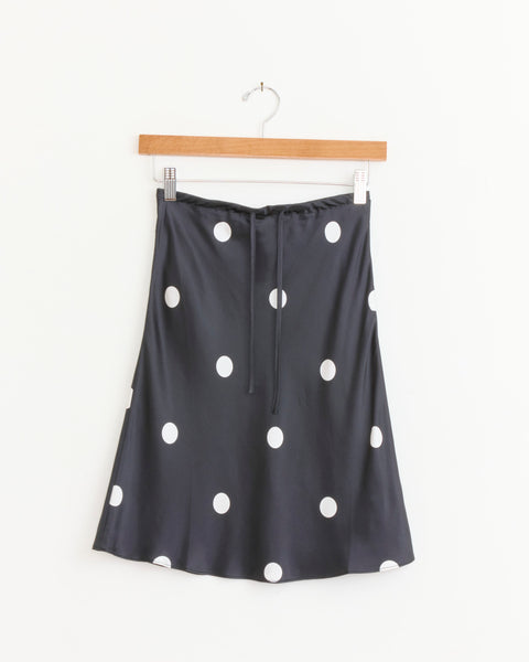 Lucia Skirt in Black/White Polkadots