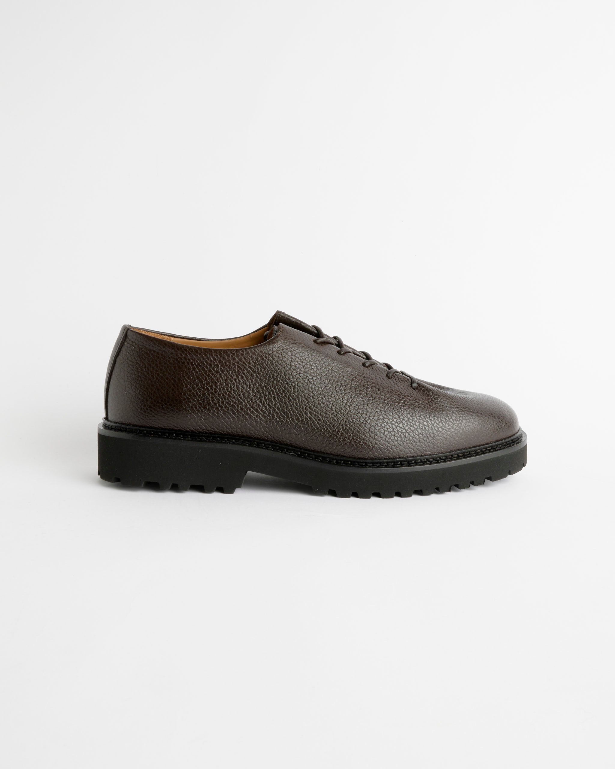 Jacques Soloviere Paris Edouard Lug Grained Calf Leather, Ebano - Ebano / 44 (286931)