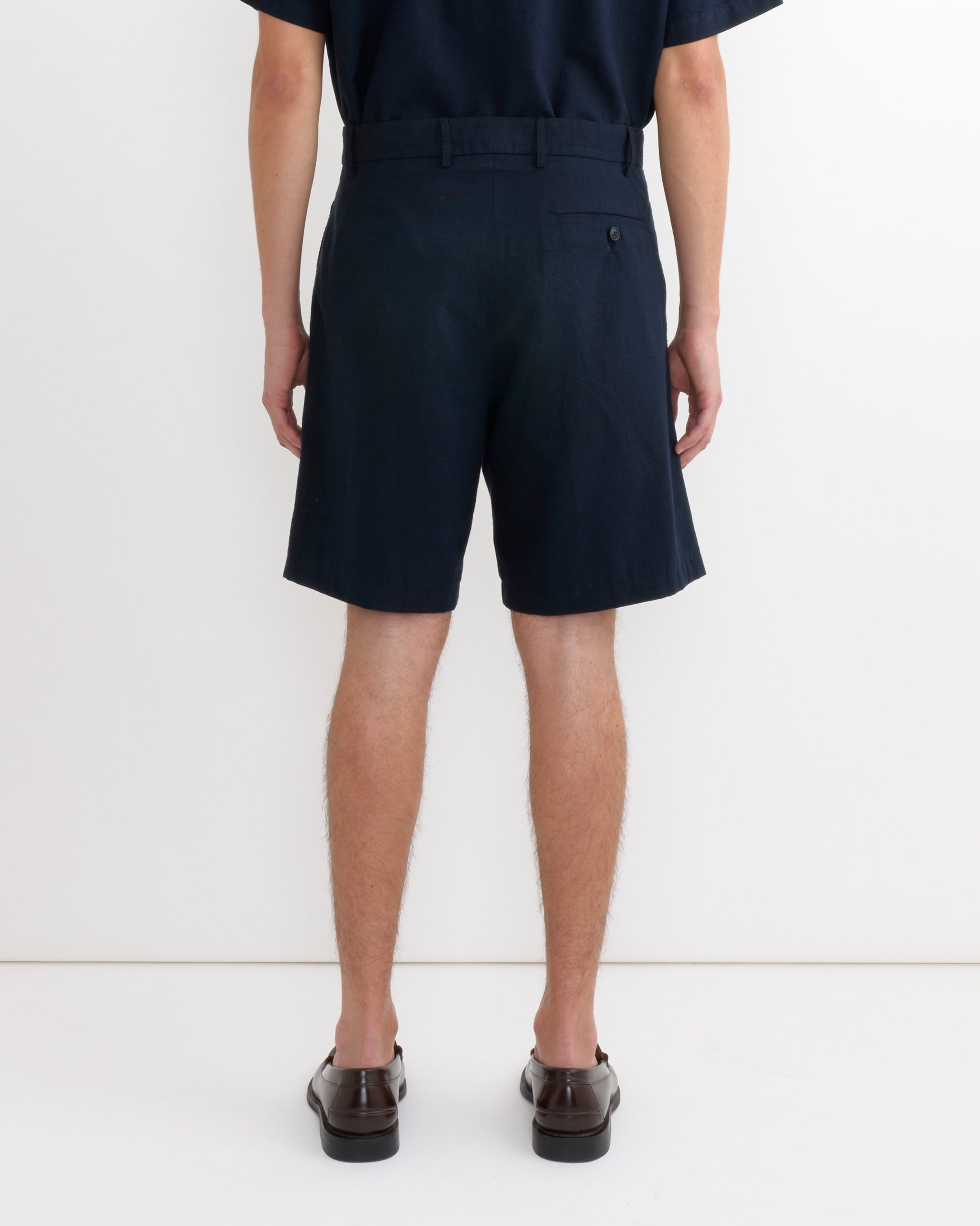 Arroyo Short in Japanese Seersucker Navy Arroyo Short in Japanese Seersucker Navy
