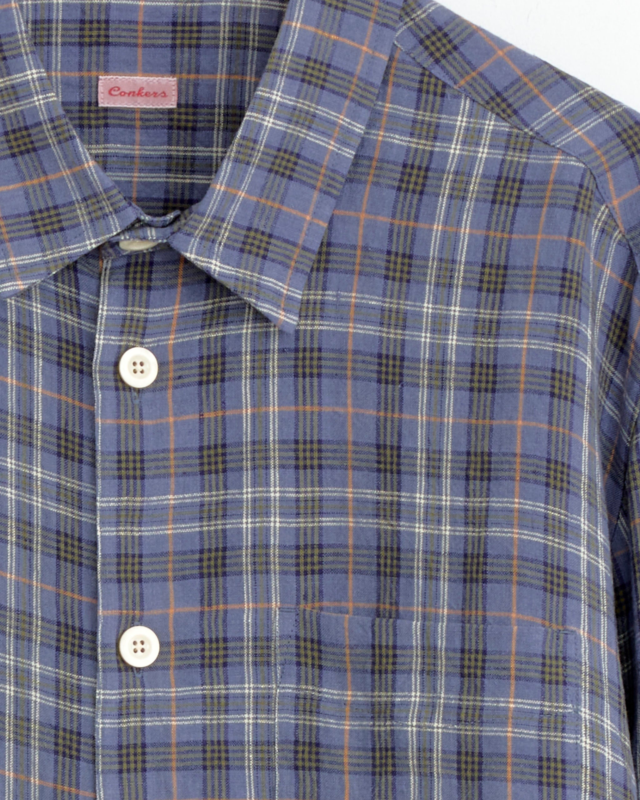CONKERS ファーマーシャツ FARMER SHIRT SLOE Relaxed Farmer Shirt in Sloe