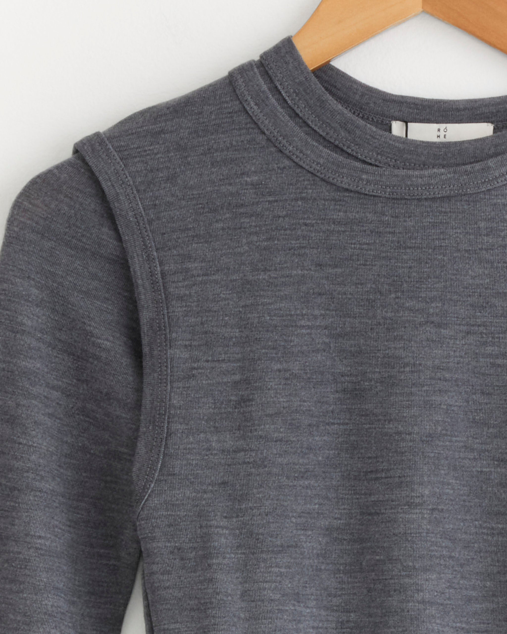 Róhe Merino Twin Set - Mid Grey Melange / FR36 (287072)