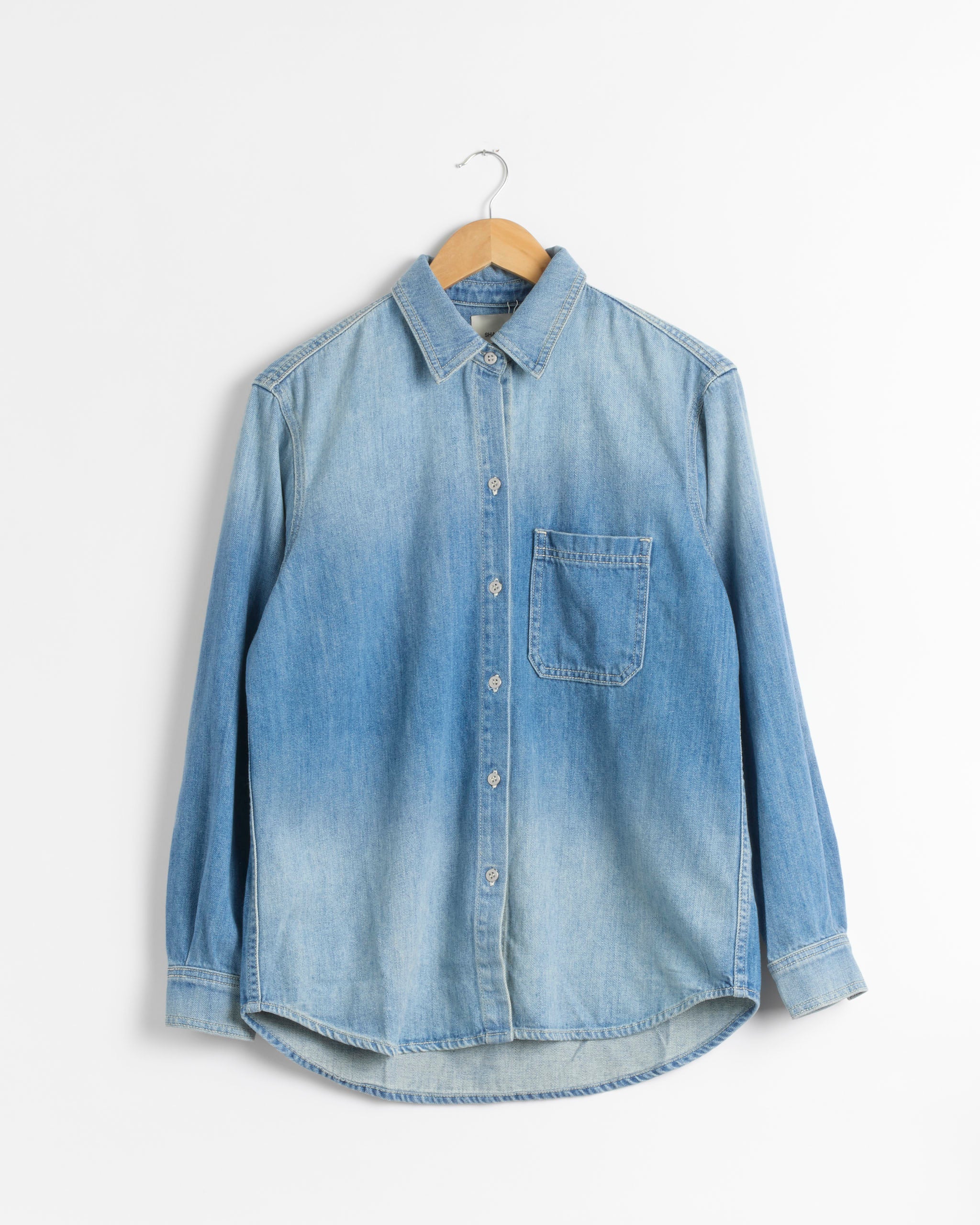 Vintage Western Denim Shirt in Indigo