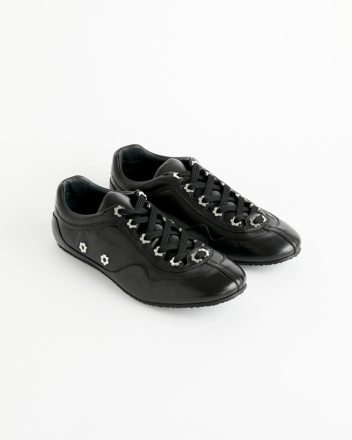 Cecilie Bahnsen Blaise Stud Leather Sneaker - Black / 39 (287179)