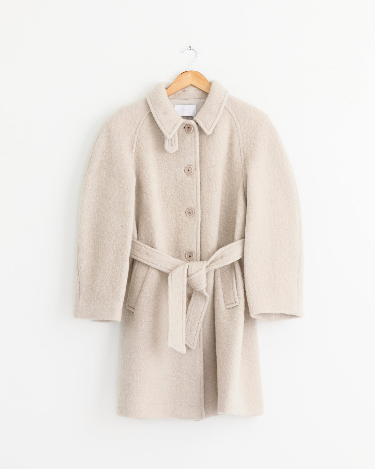 Alpaca Raglan Coat in Ivory - Ivory / 1 (287188)
