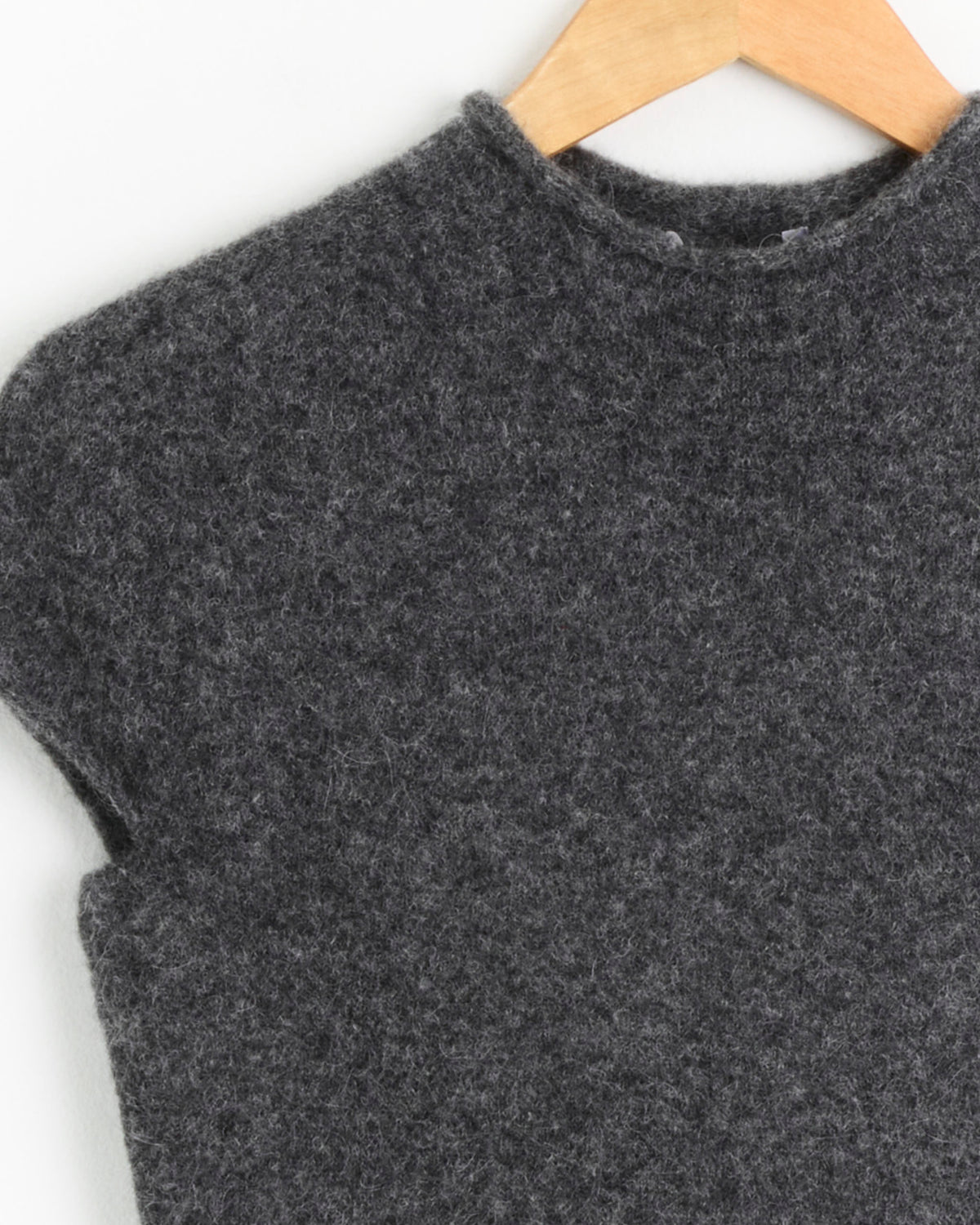 Amomento Wholegarment Hairy Knit Top - Charcoal / 1 (287193)