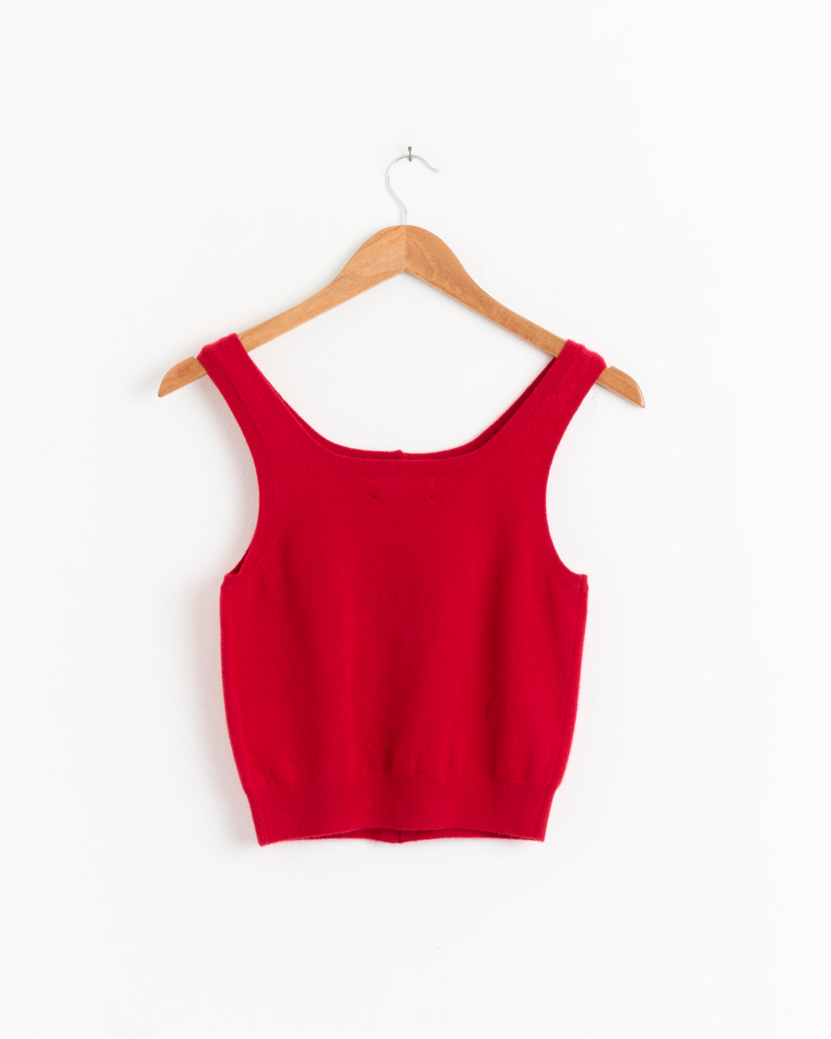 Amomento Cashmere Button Up U-Neck Vest - Red / 1 (287196)