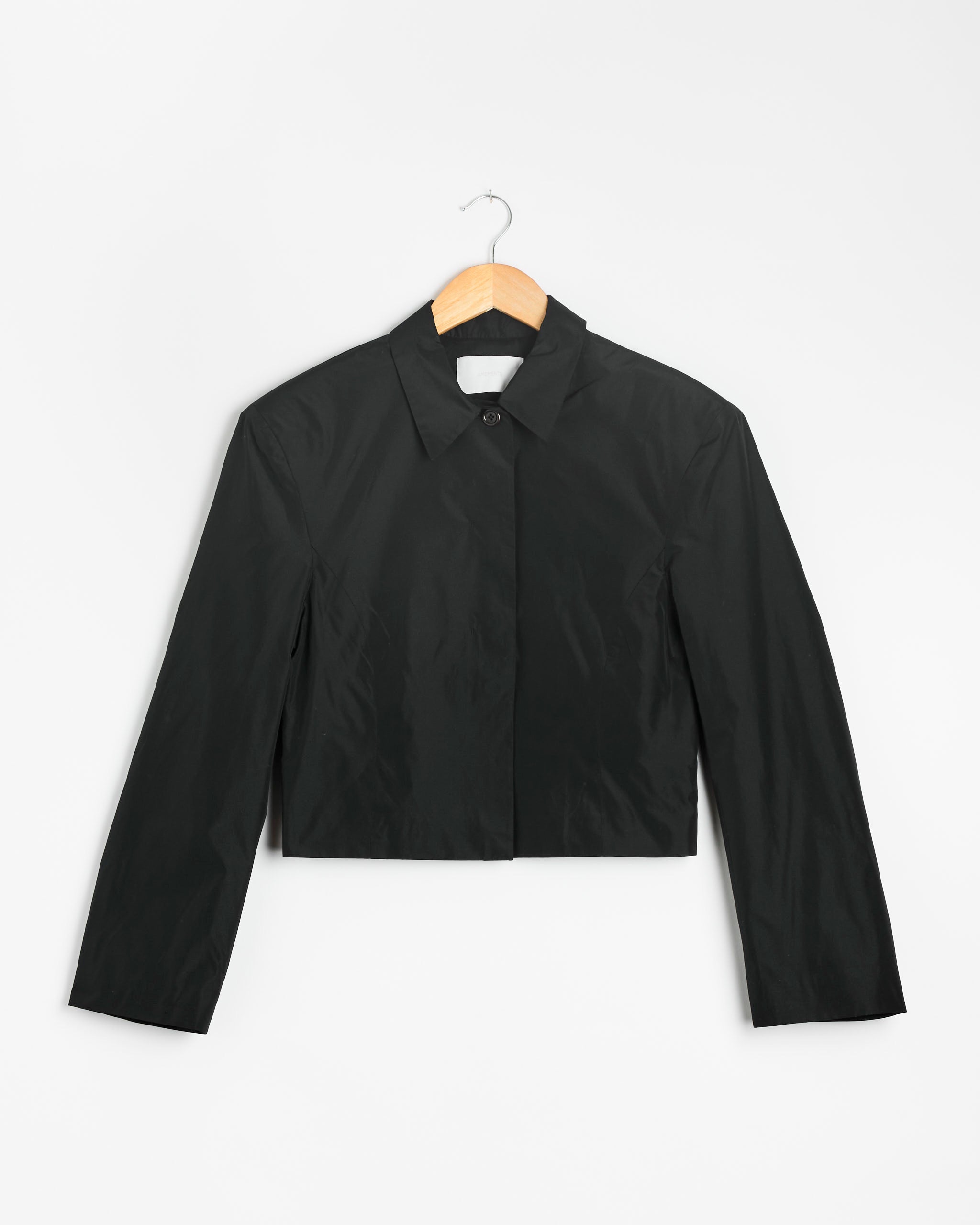 Amomento Silk Taffeta Jacket - Black / 0 (287214)