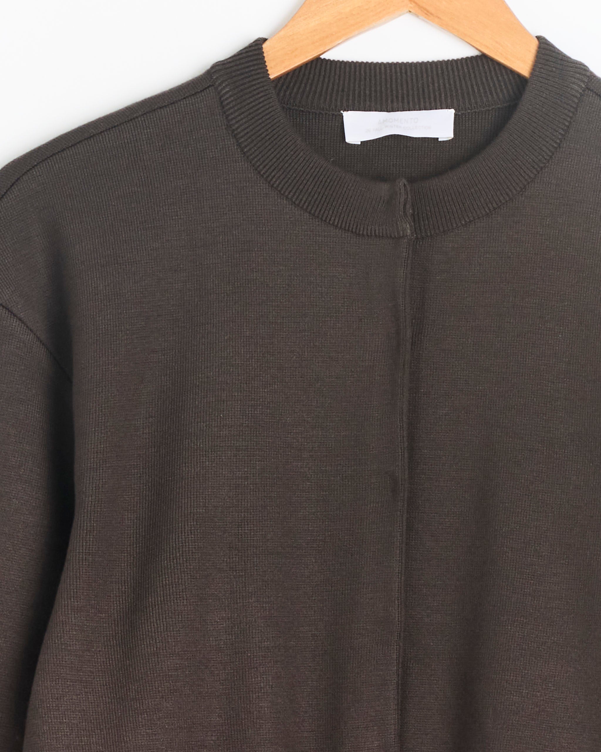 Amomento Rounded Sleeve Cardigan - Brown / 0 (287217)