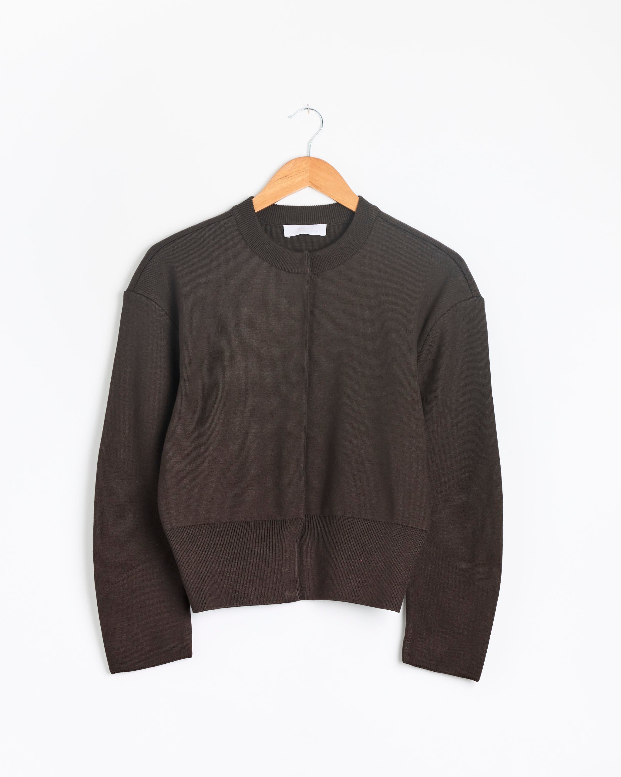Amomento Rounded Sleeve Cardigan - Brown / 0 (287217)