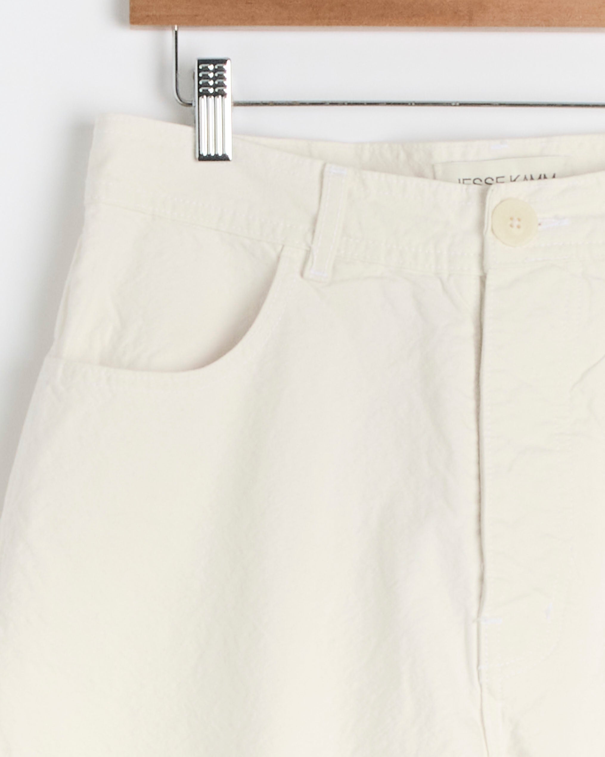 California Wide Pant in Salt Canvas - Salt Canvas / 4 (287256)