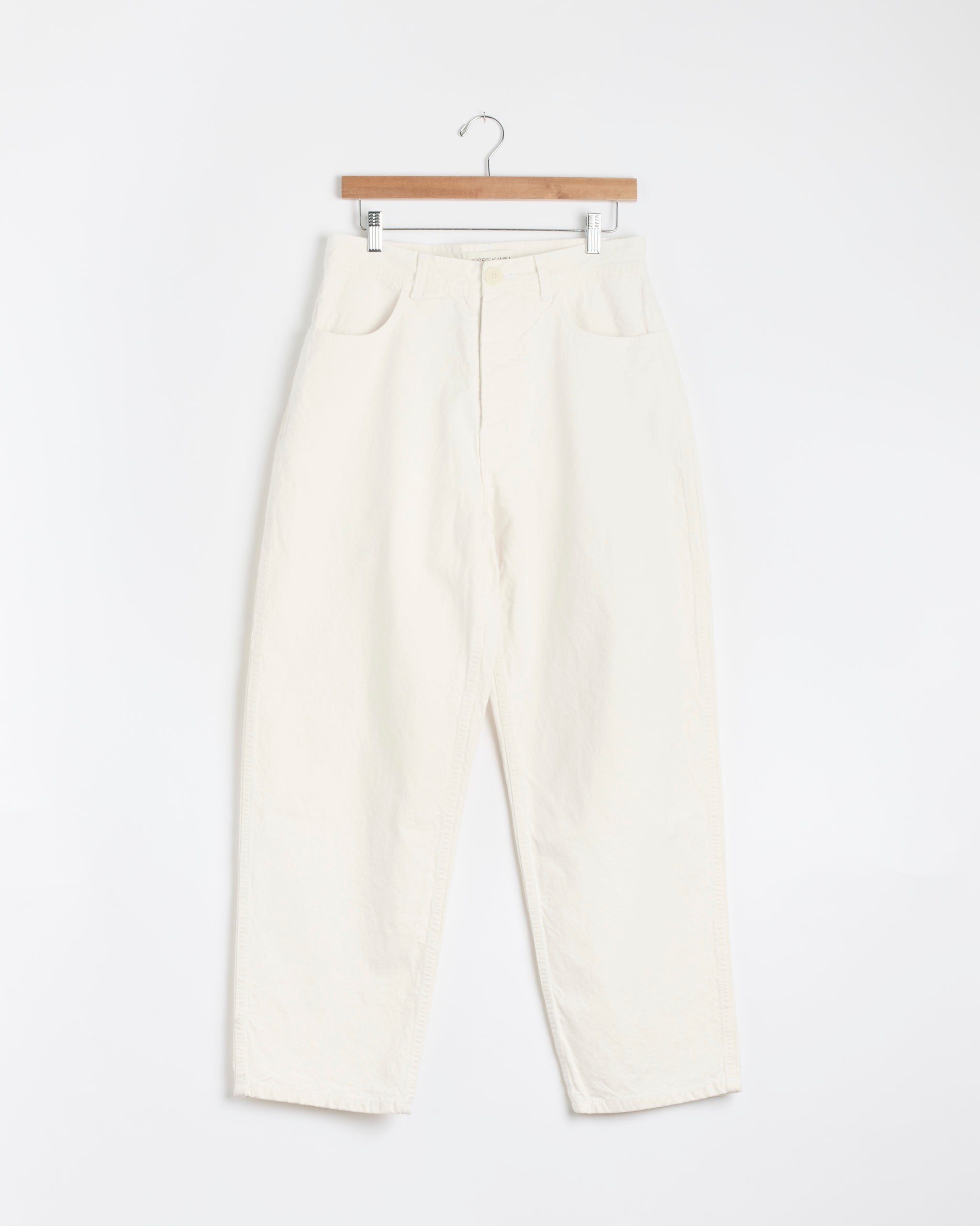 California Wide Pant in Salt Canvas - Salt Canvas / 4 (287256)
