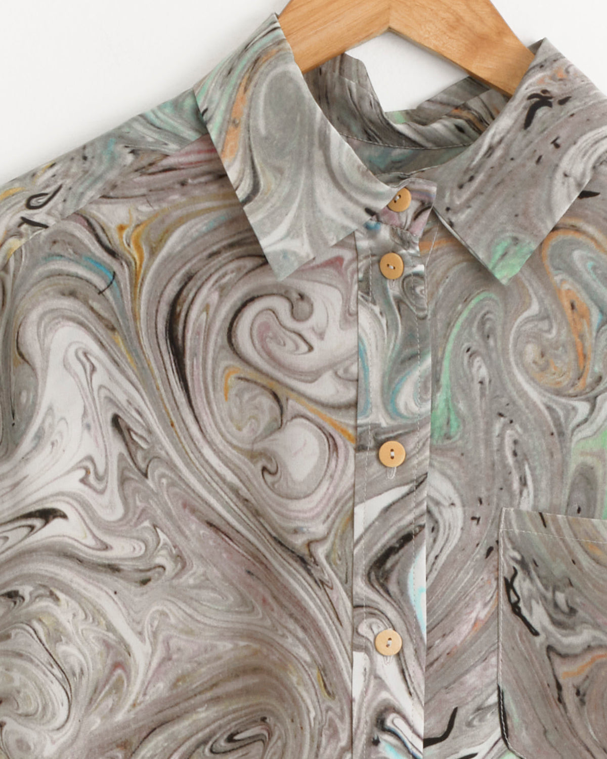 Anntian Big Shirt - Marbeling Pale / OS (287272)