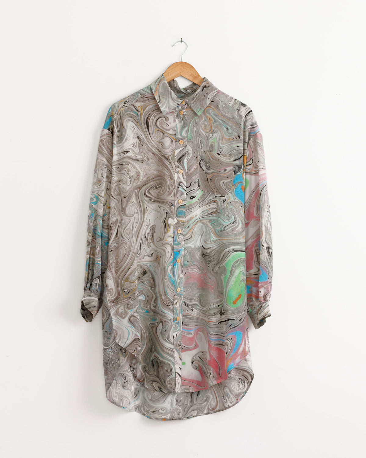 Anntian Big Shirt - Marbeling Pale / OS (287272)