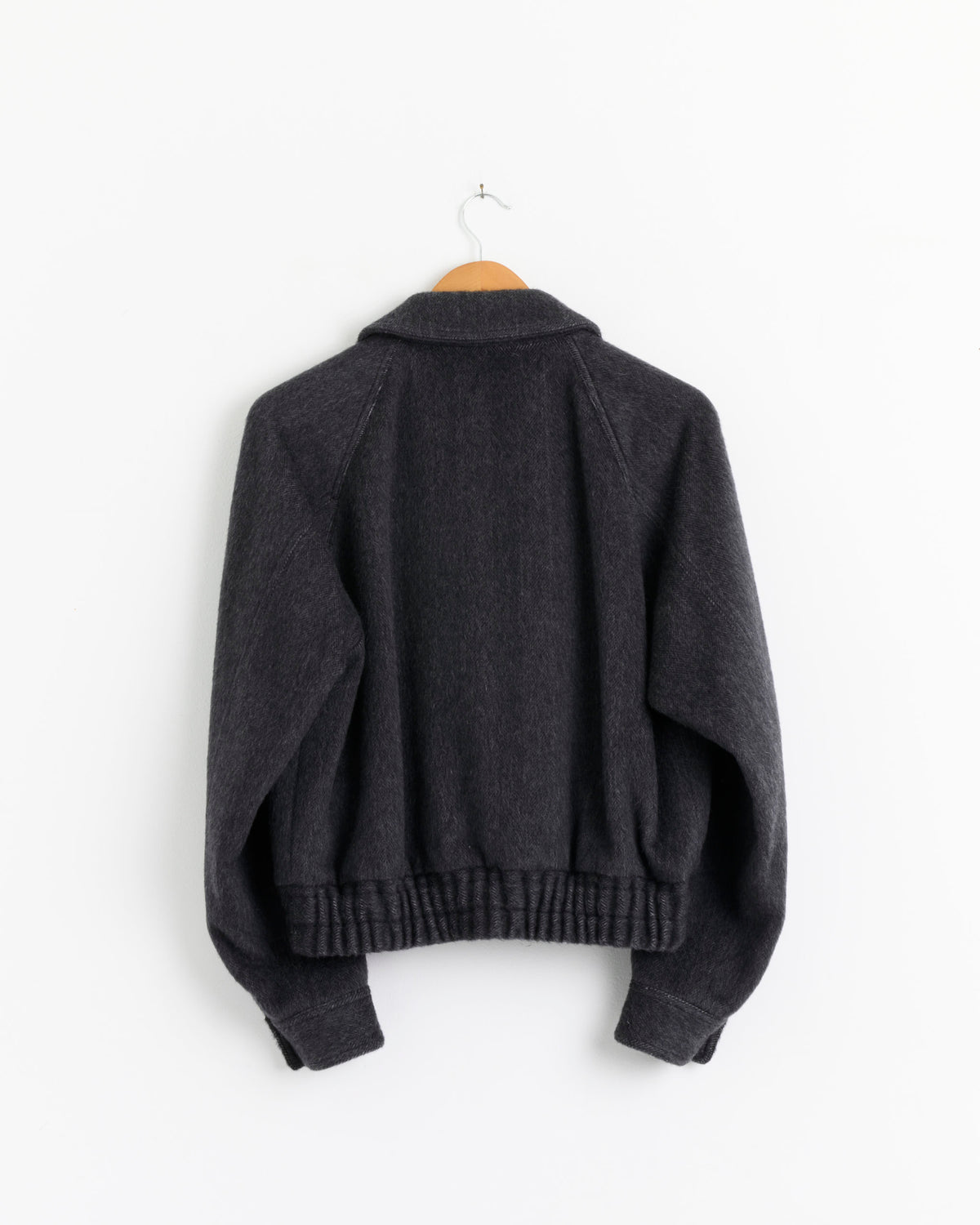 Auralee Hairy Wool Mohair Chambray Blouson - Dark Grey / 1 (287288)