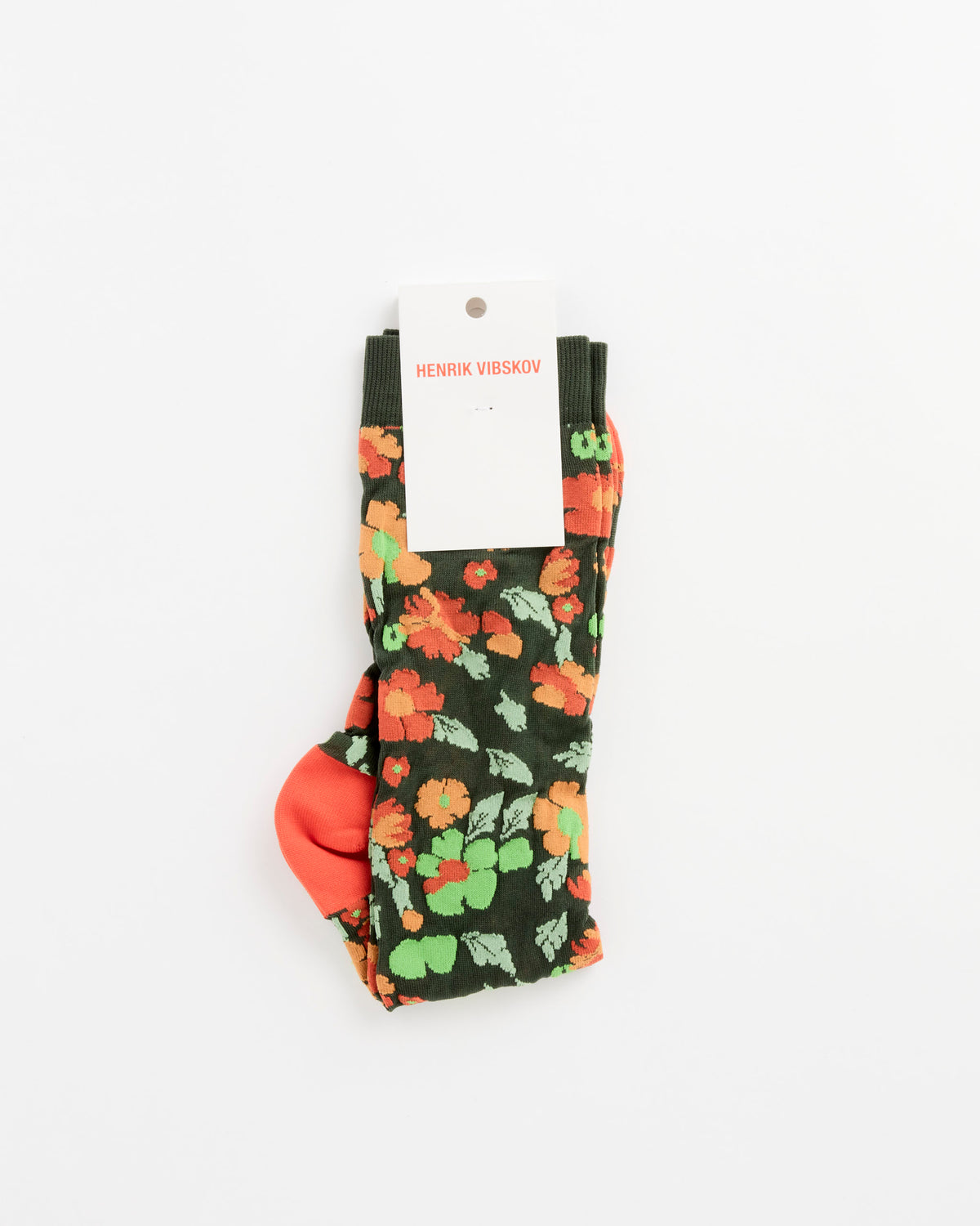 Henrik Vibskov Bouquet Socks - Orange Floral Affairs / 36-40 (287337)