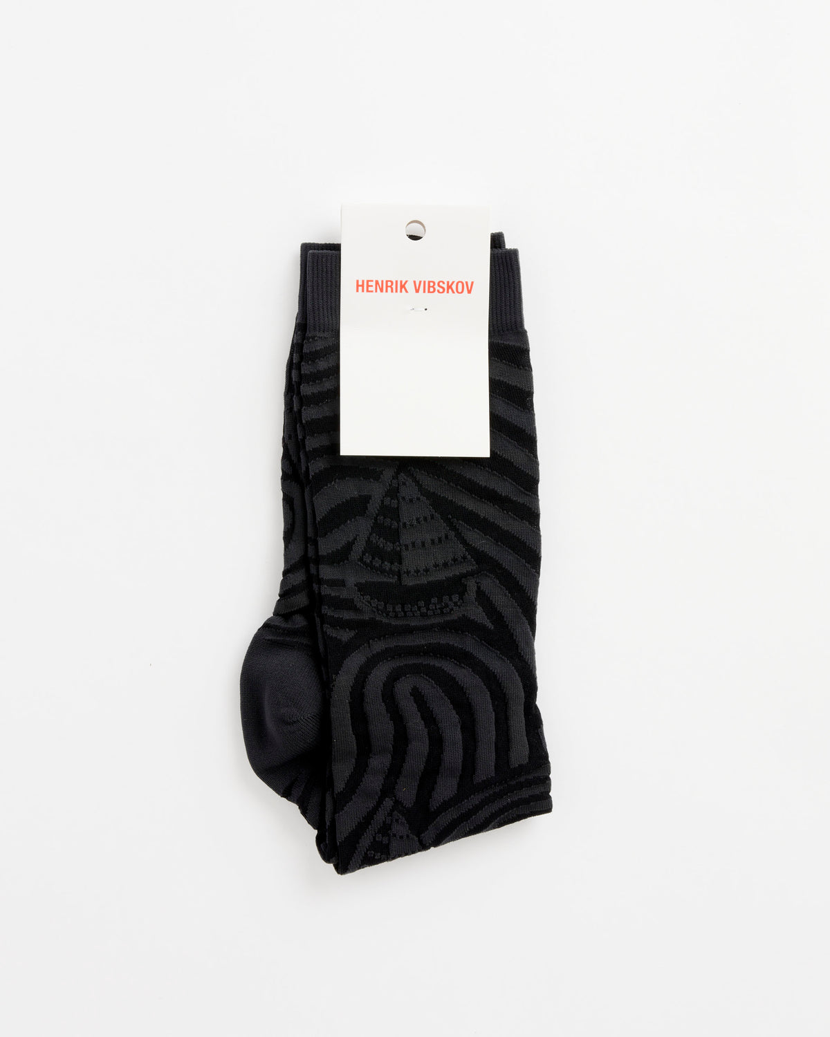 Henrik Vibskov Stormy Sea Socks - Black Stormy Sea / 36-40 (287338)
