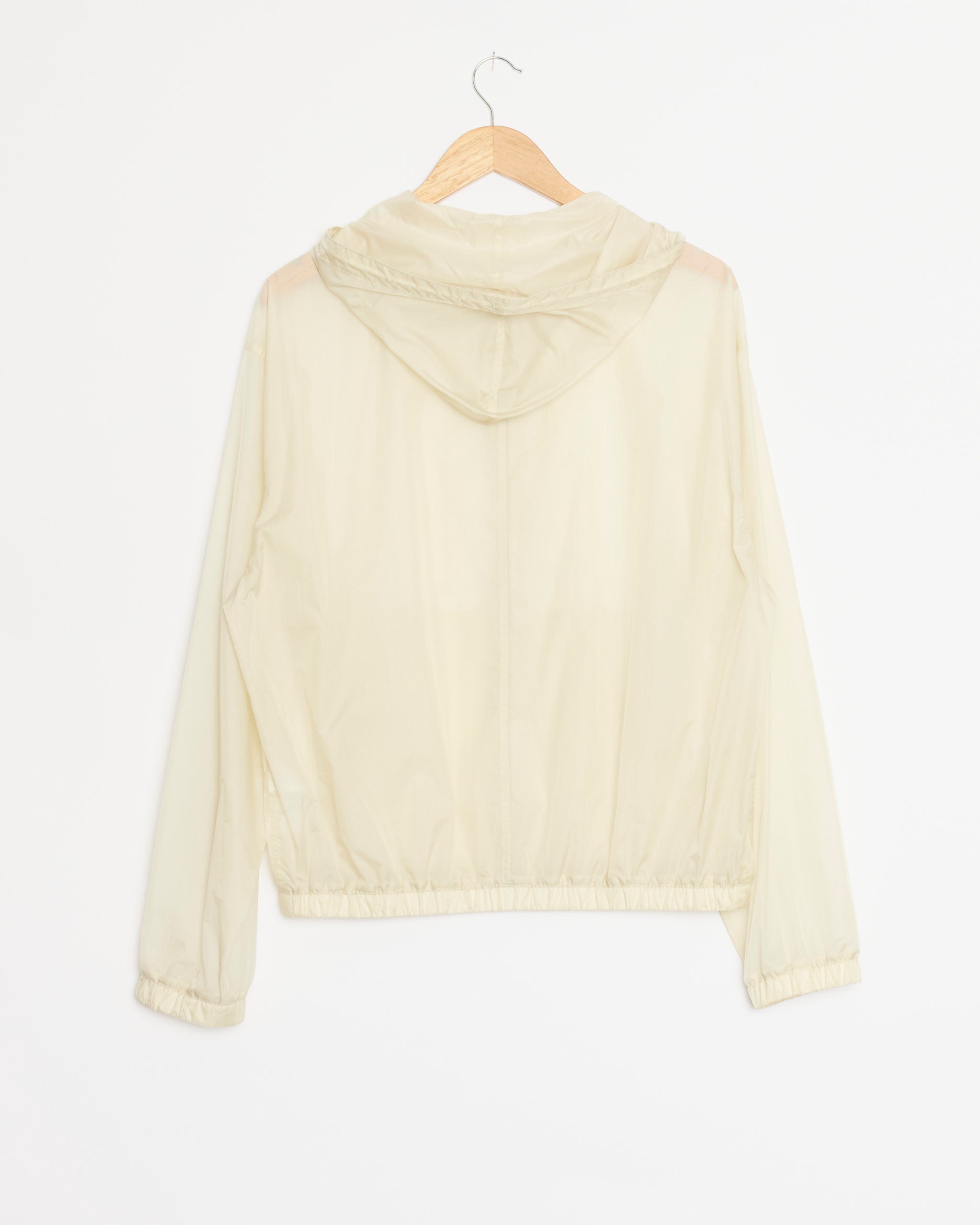 Auralee Sheer Nylon Ripstop Hoodie Blouson - Dusty Ivory / 4 (287463)