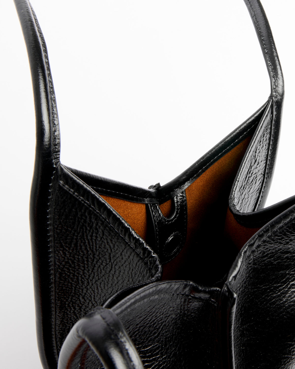Hereu Calella Bucket Distressed Leather Bag - Black - OS - Default Title (287540)