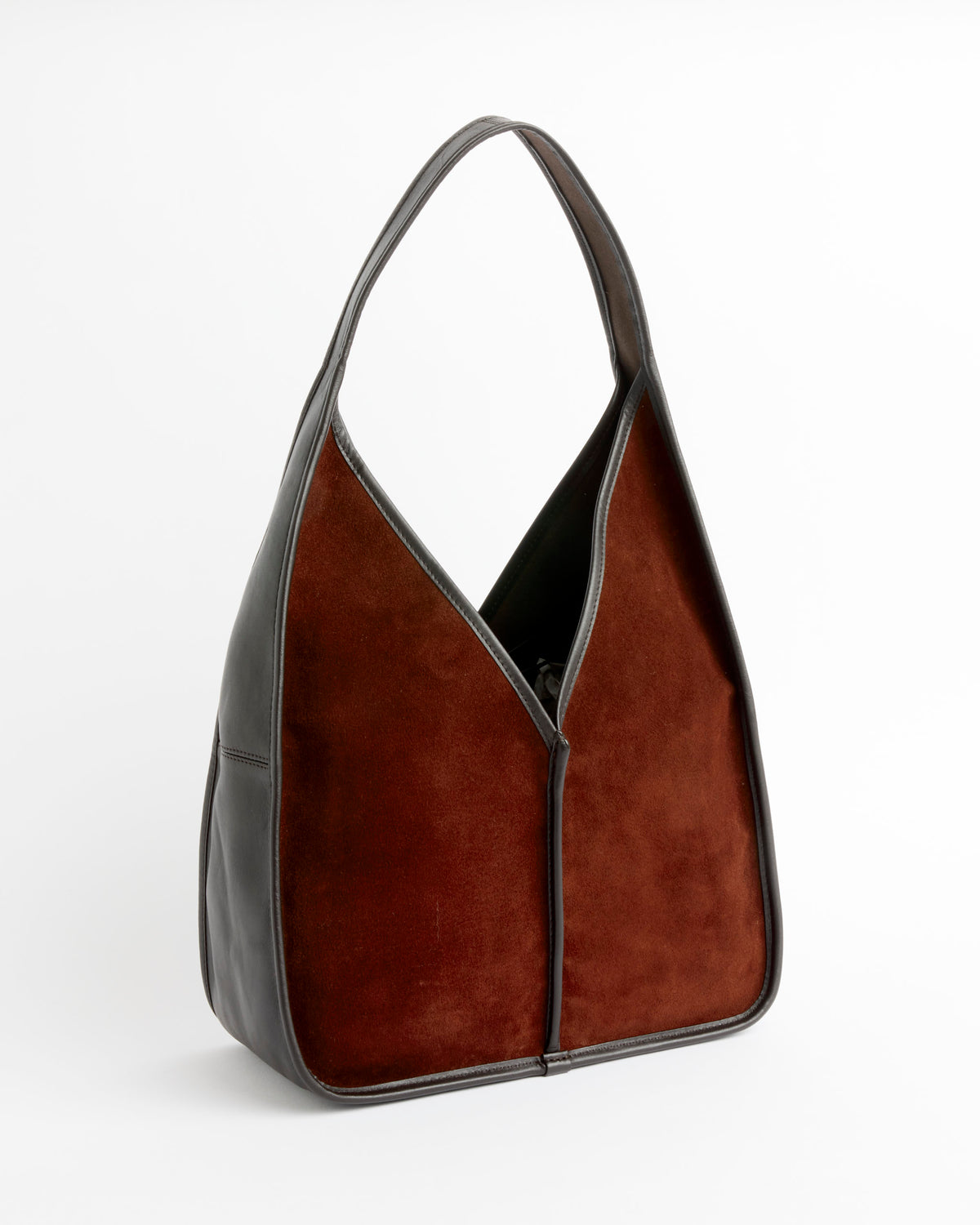 Hereu Calella Hobo Suede Bag - Dark Brown - OS - Default Title (287541)