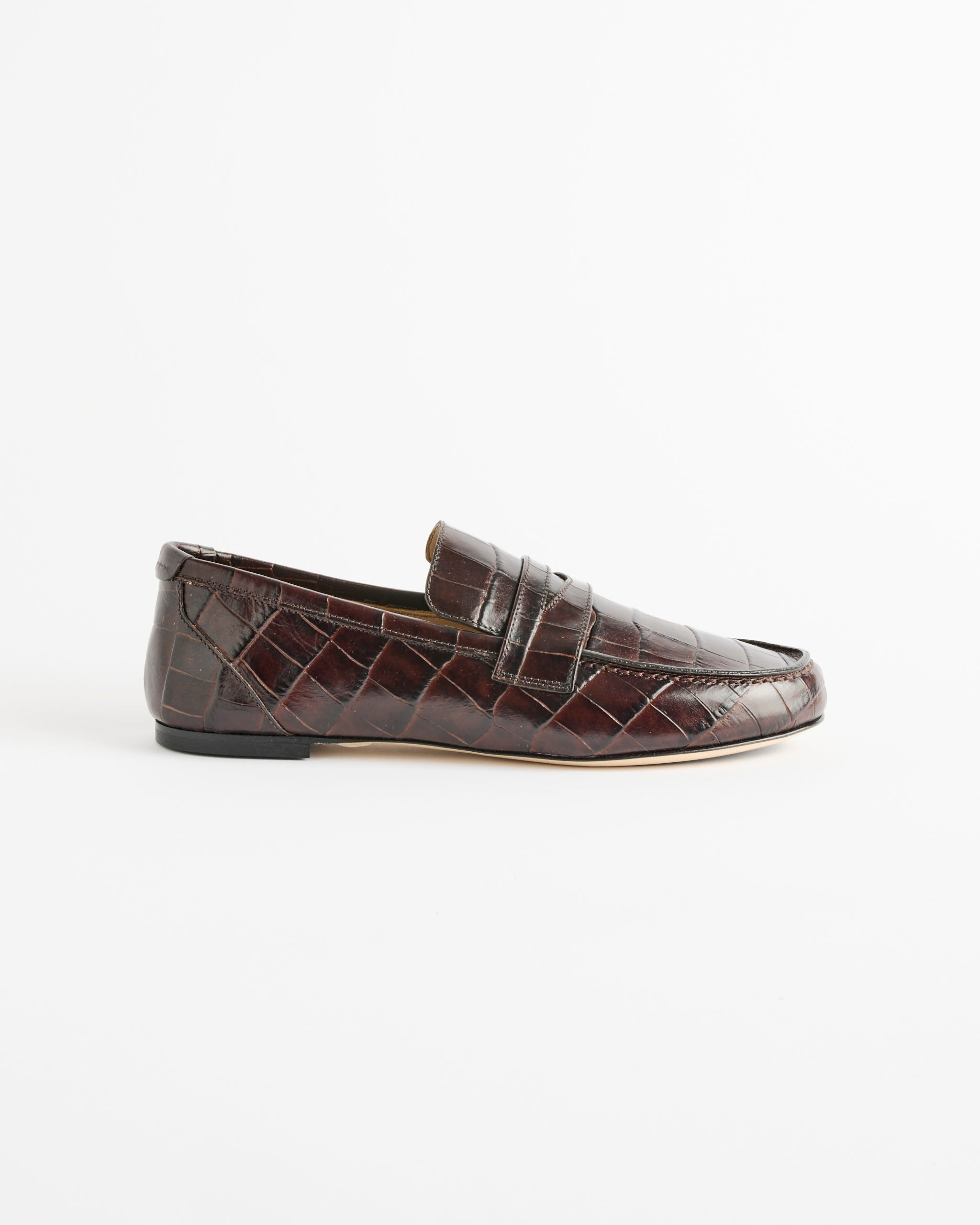 Jamie Haller The Penny Loafer - Oxblood Croc / 38 (287555)