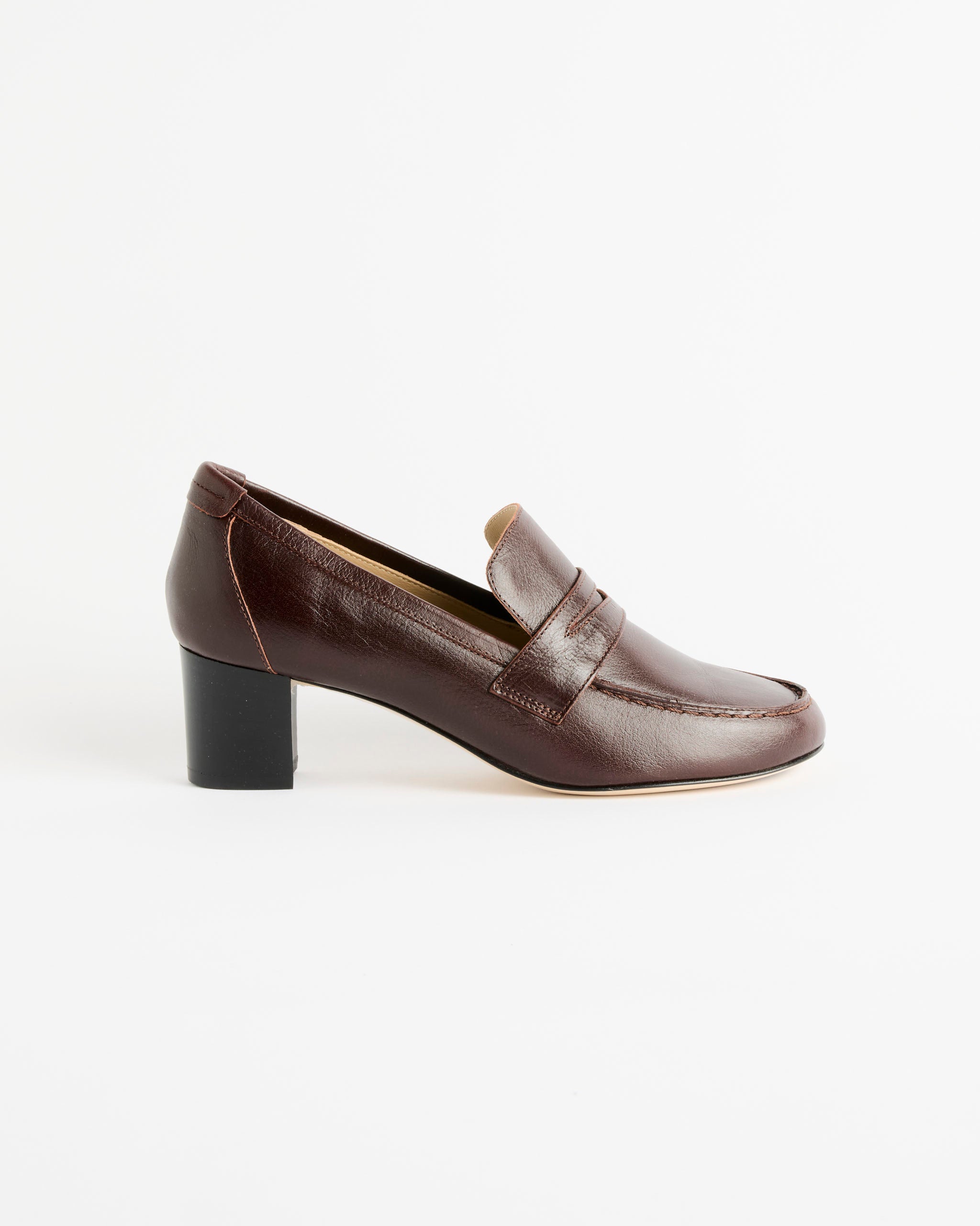 Jamie Haller The Heeled Penny Loafer - Oxblood / 36 (287564)