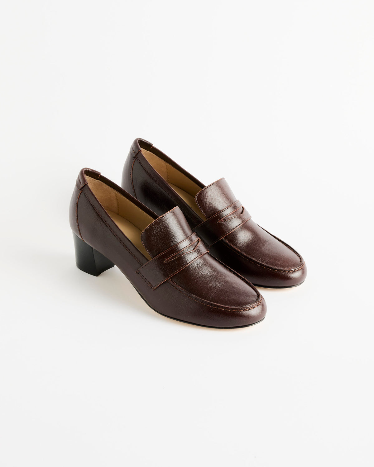 Jamie Haller The Heeled Penny Loafer - Oxblood / 36 (287564)