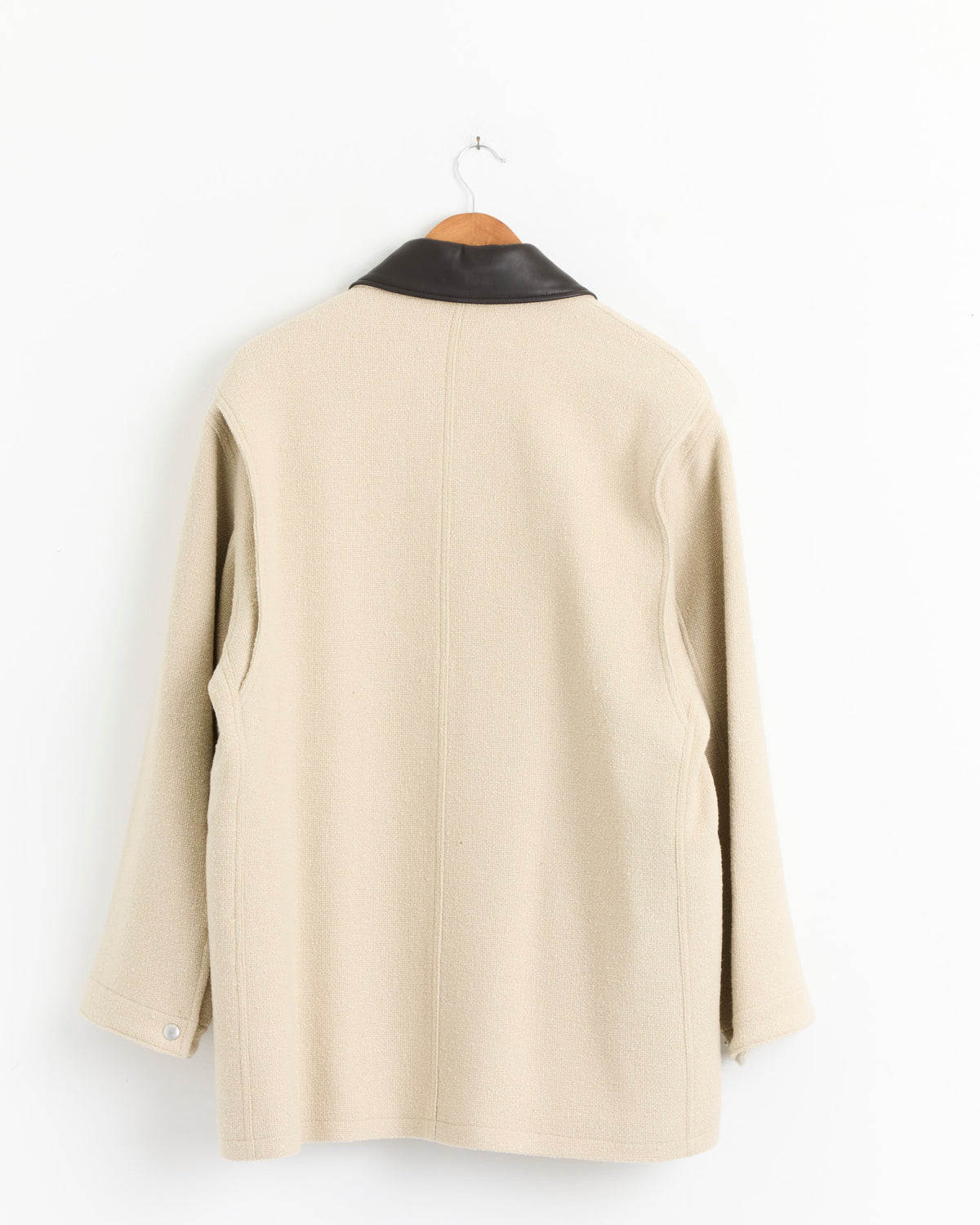 Auralee Homespun Tweed Zip Blouson - Ivory Beige / 3 (287587)