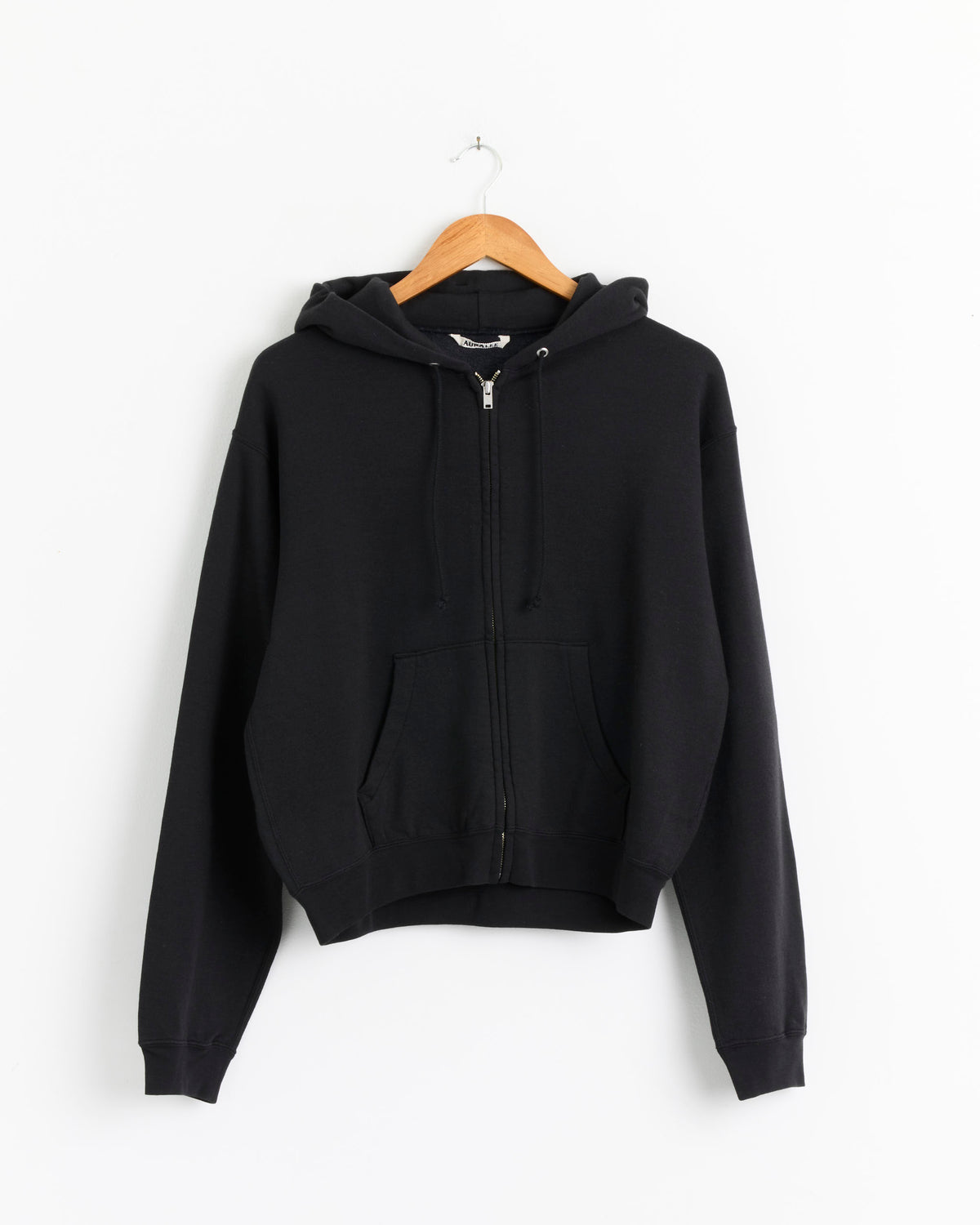 Auralee High Twist Sweat Zip Parker - Ink Black / 4 (287628)