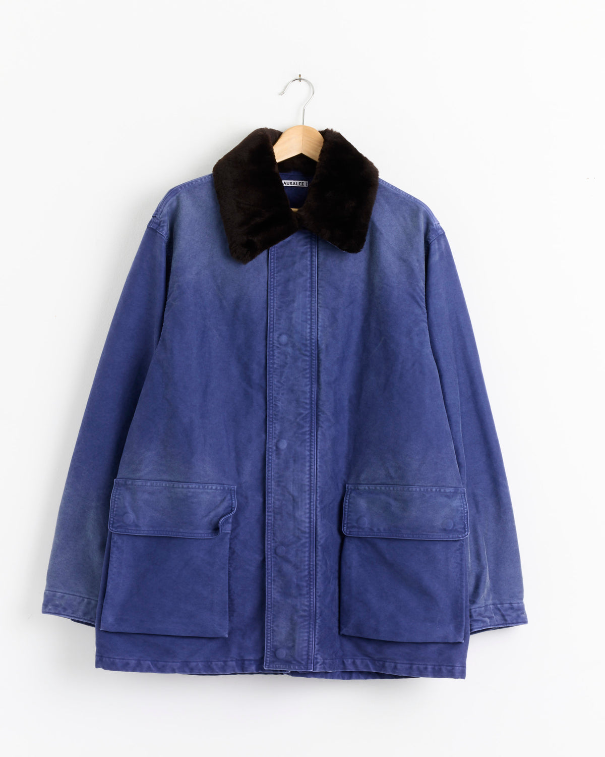 Auralee Exclusive Garment Dye Blouson, Faded Navy - Faded Navy / 4 (287647)