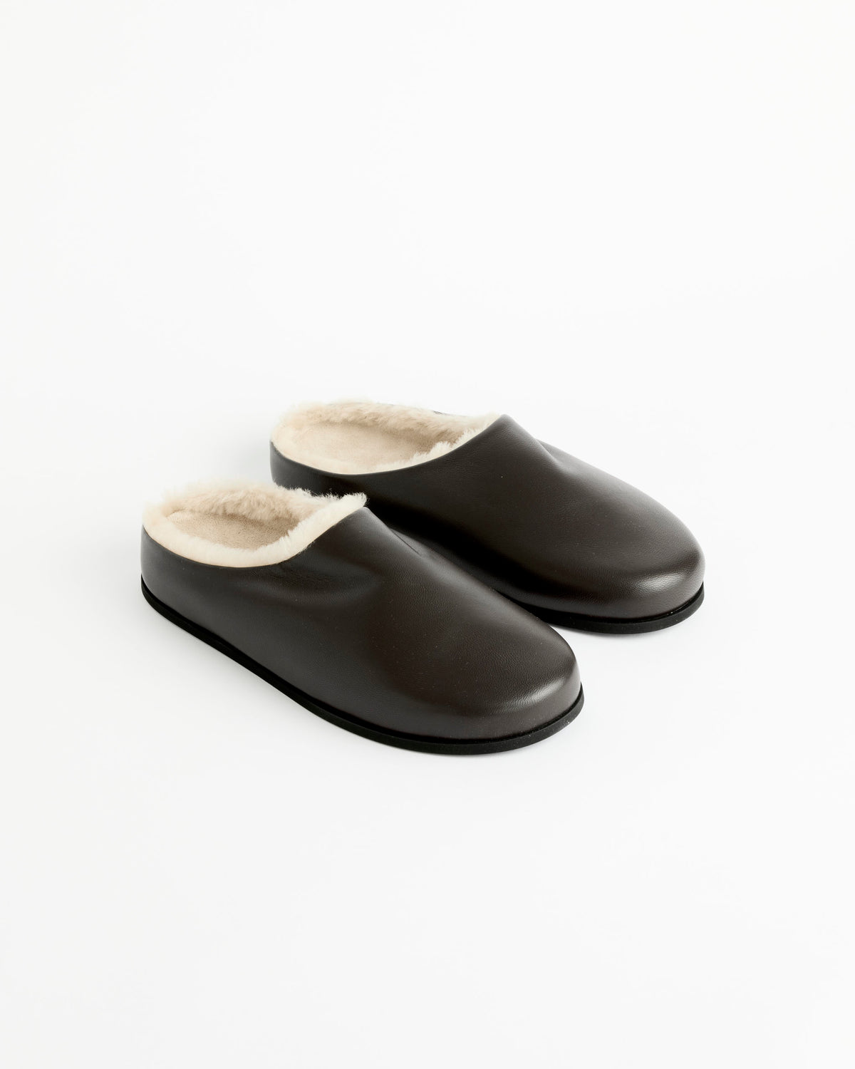 Dear Frances Vico Shearling Mule - Espresso / 38 (287725)