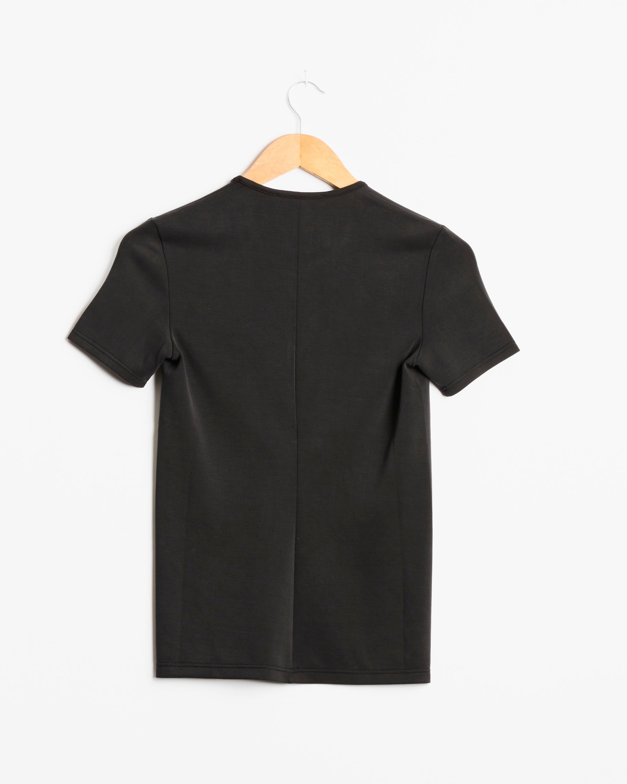 Tibi Feather Weight S/S Tee - Black / XS (287882)