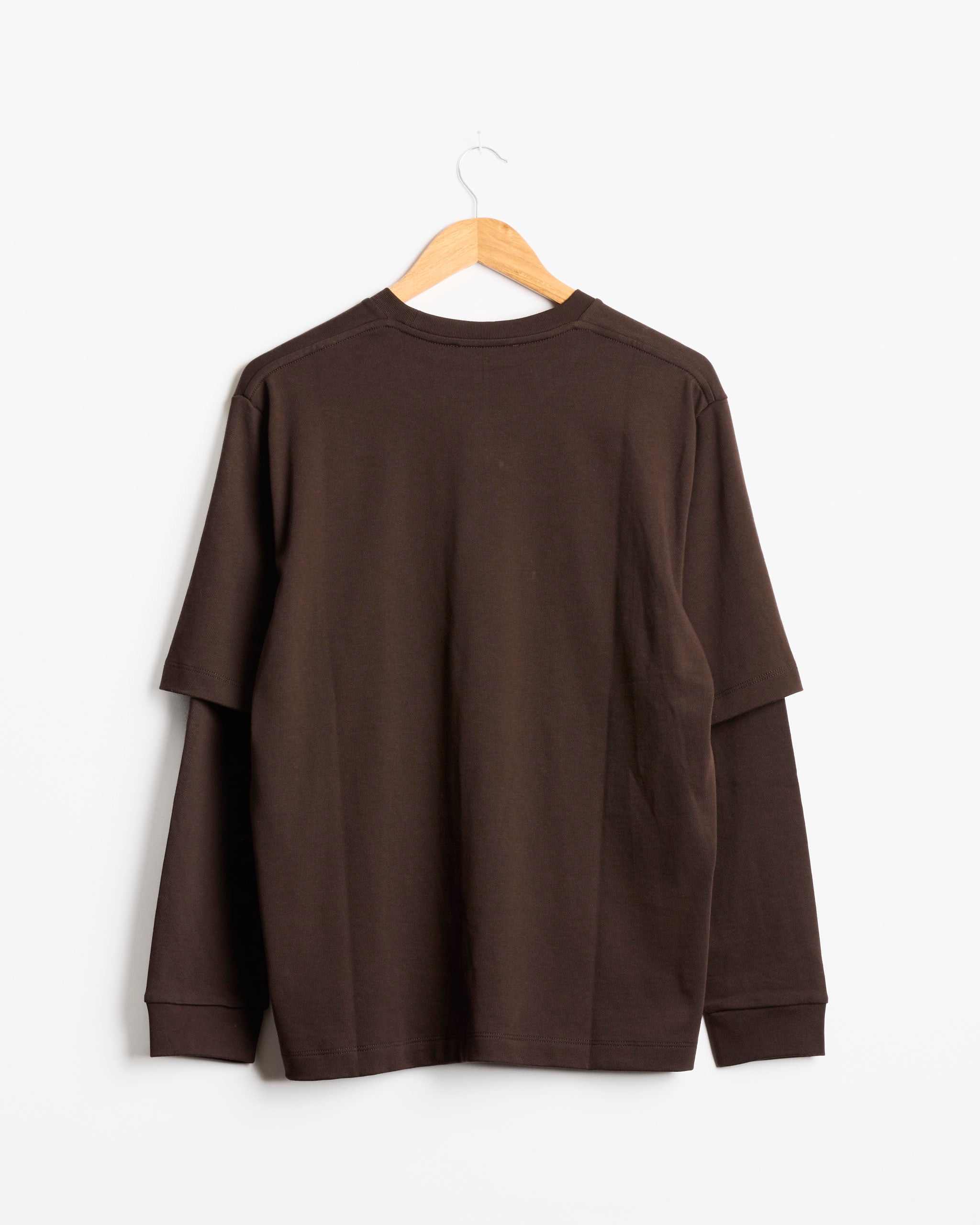 Tibi Perfect L/S T-Shirt - Brown / XS (287886)
