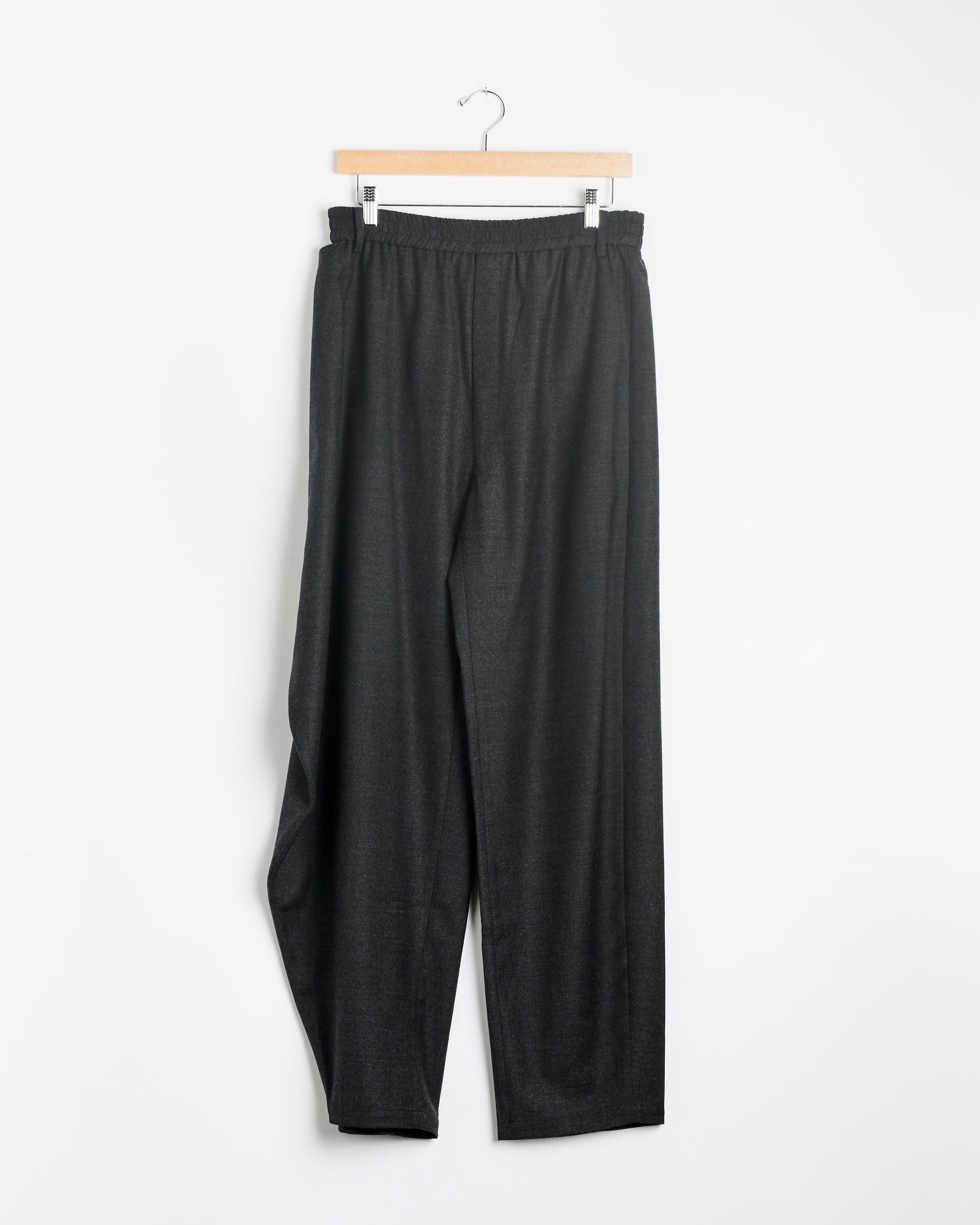 Cozy Flannel Side Drape Pant in Dark Heather Grey - Dark Heather Grey / S (287894)