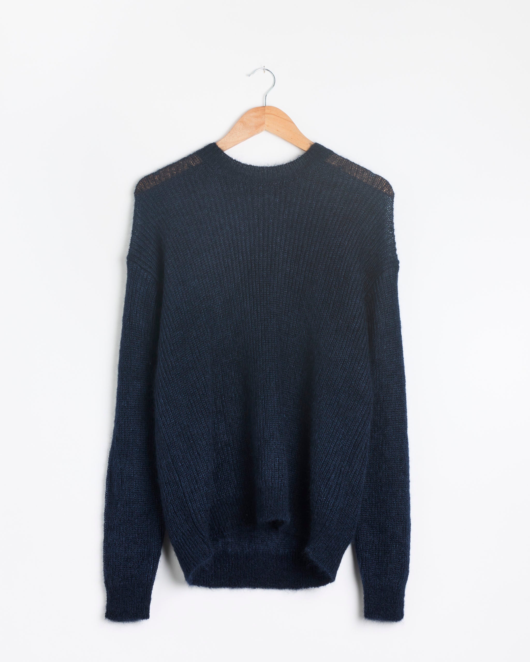 Silk Kid Mohair Easy Pullover in Navy - Navy / S (287903)