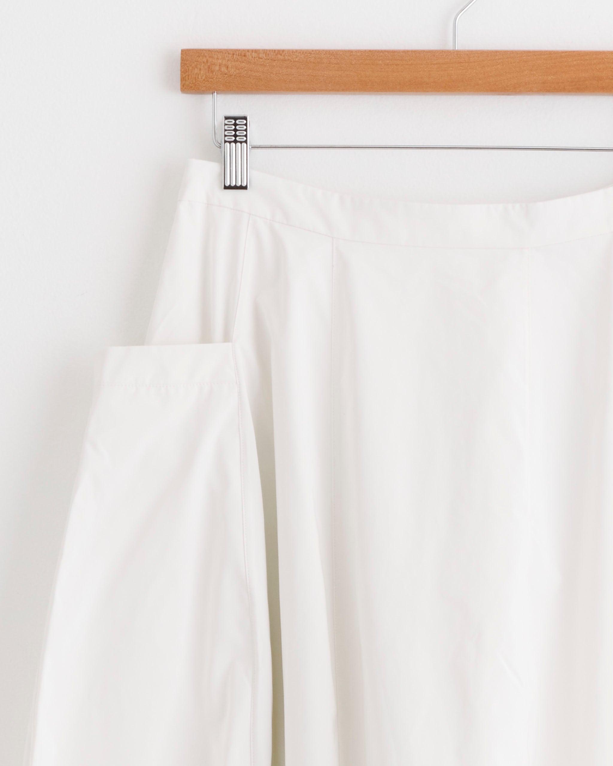 Tibi Nylon Lantern Skirt - White / 2 (287923)