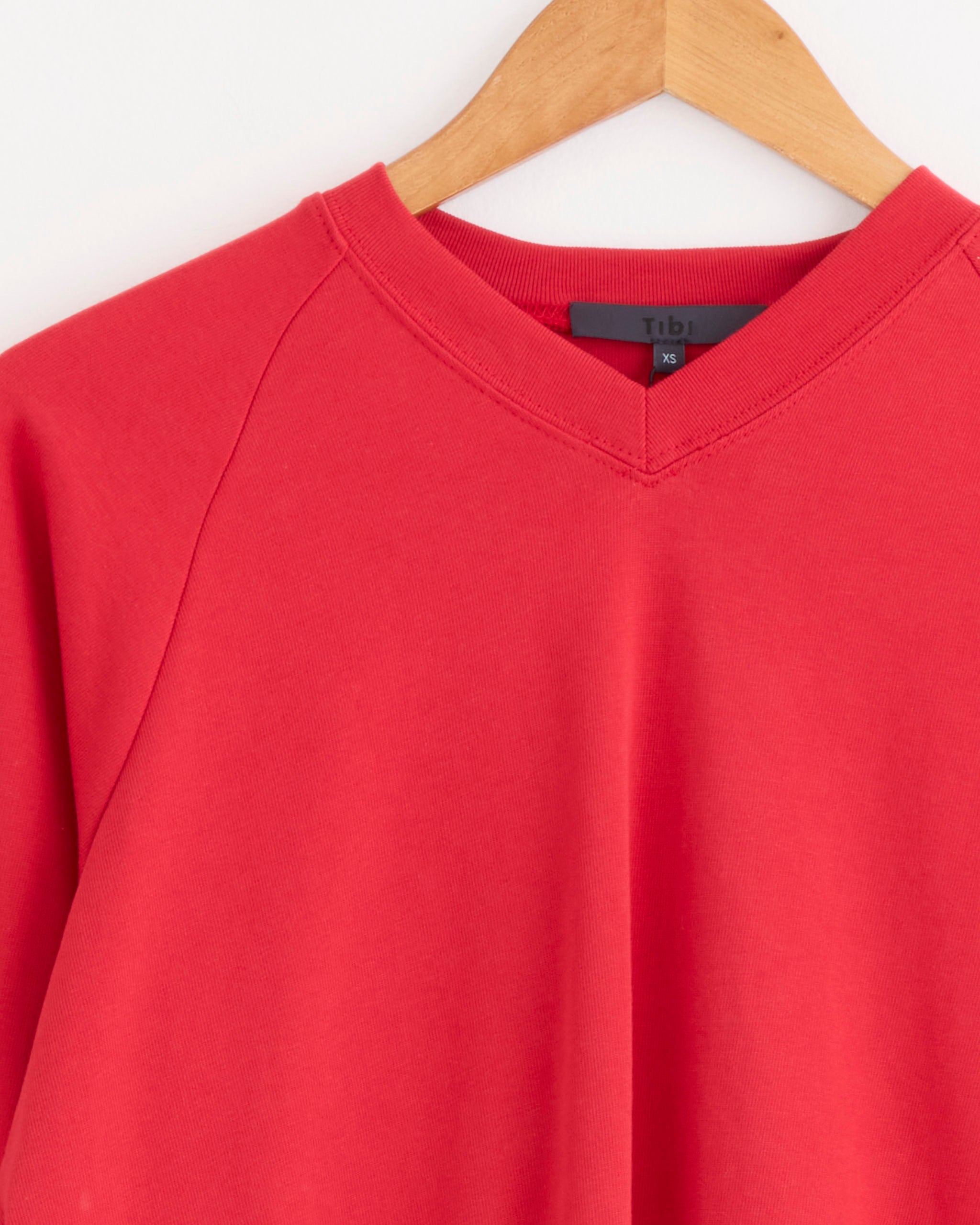 Tibi Perfect Vintage Sweatshirt - Red / XS (287928)