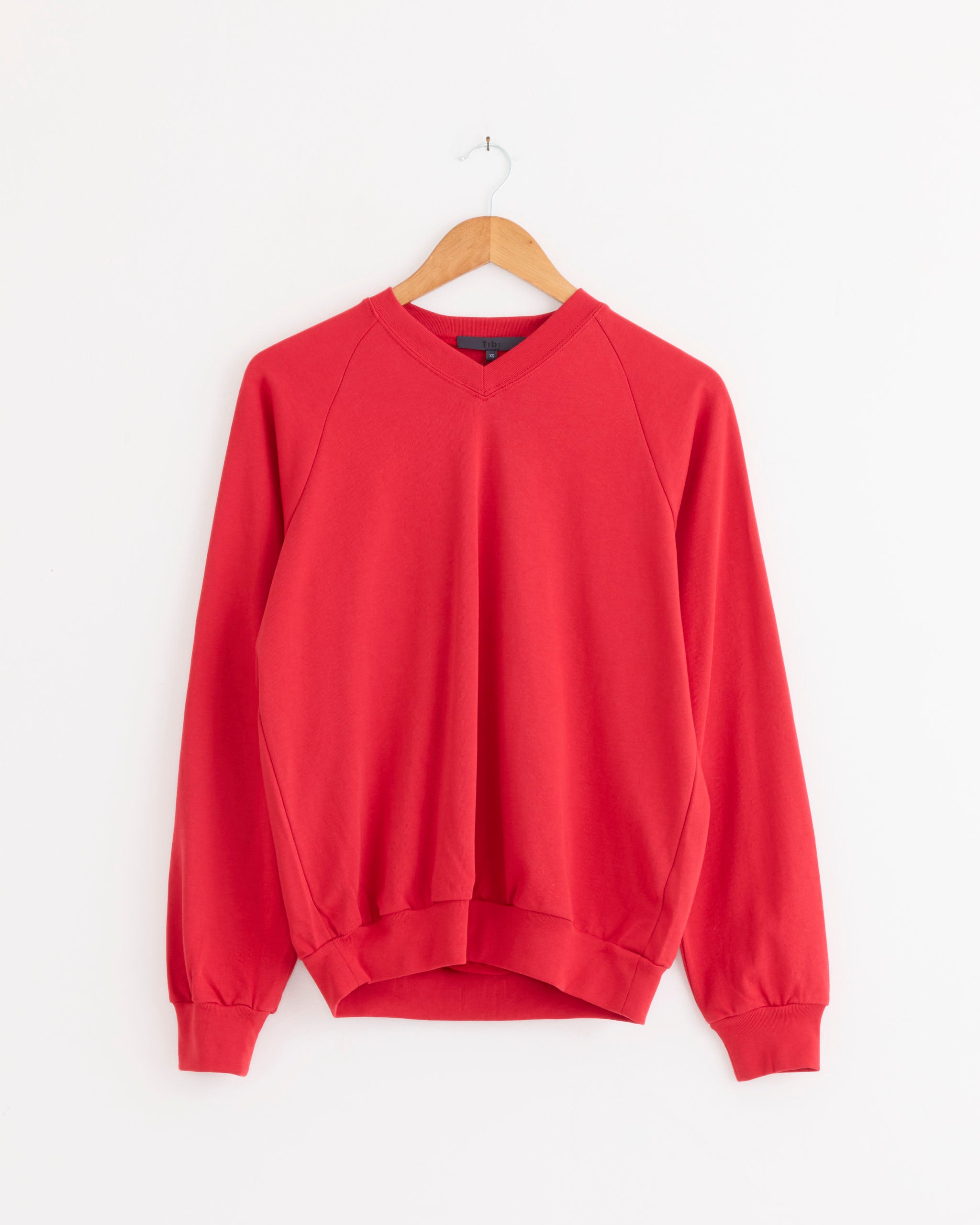 Tibi Perfect Vintage Sweatshirt - Red / XS (287928)