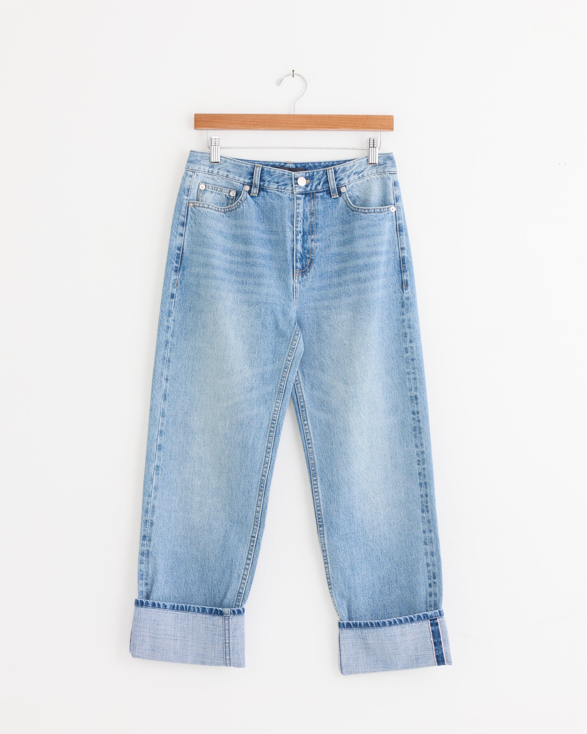 Tibi Selvedge Denim 5 Pocket Alec Jean - Classic Wash / 25 (287932)